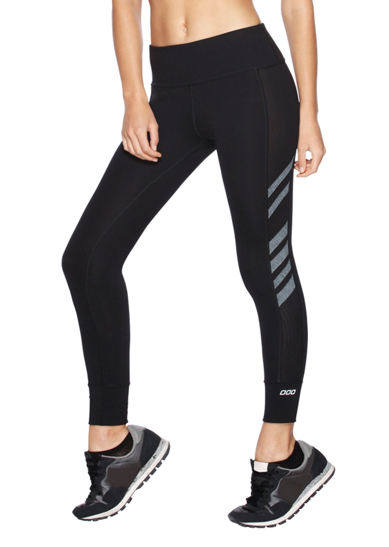 Lorna Jane Core Power Ankle Biter Tight - Black/Char Marl