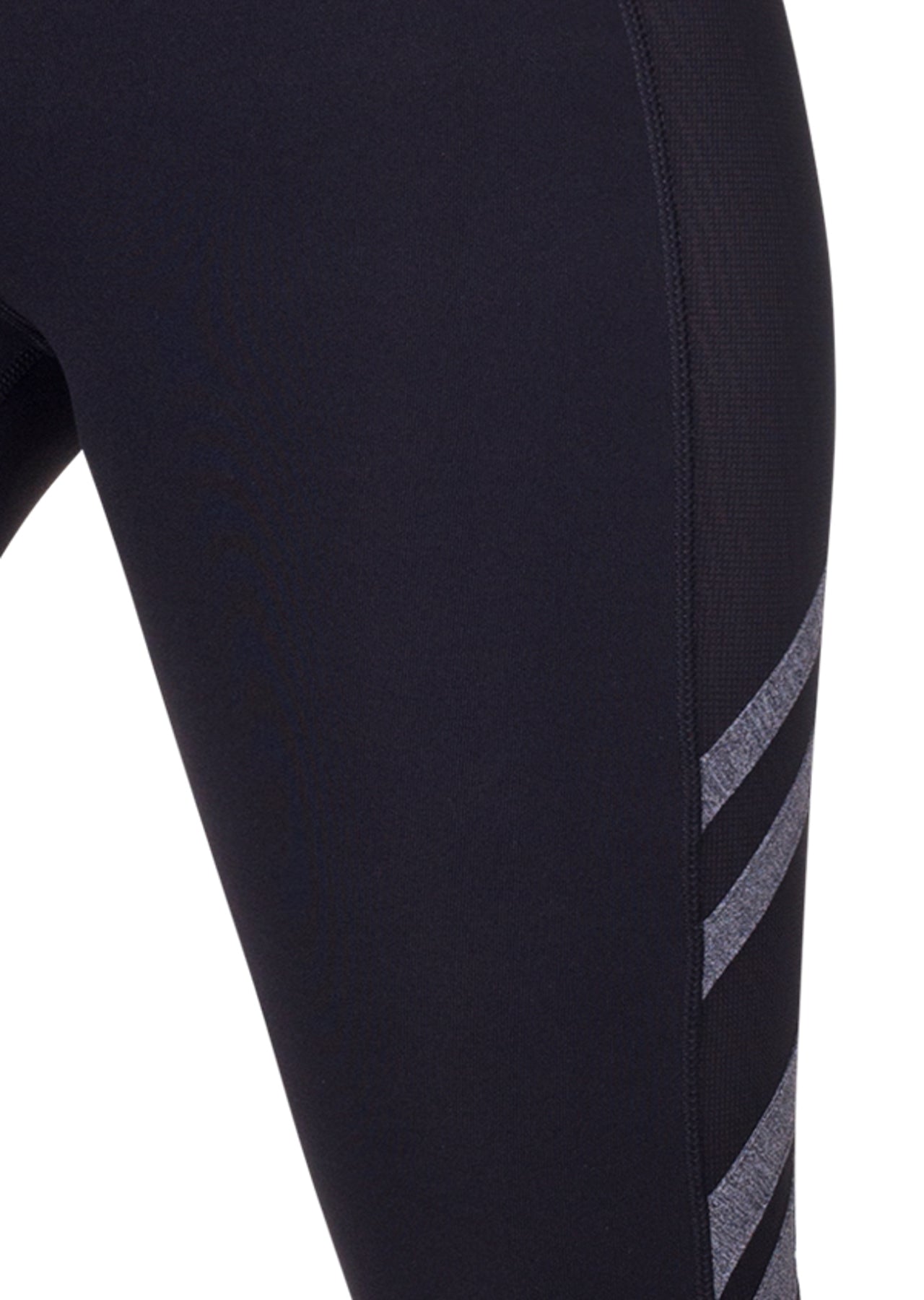 Lorna Jane Core Power Ankle Biter Tight - Black/Char Marl