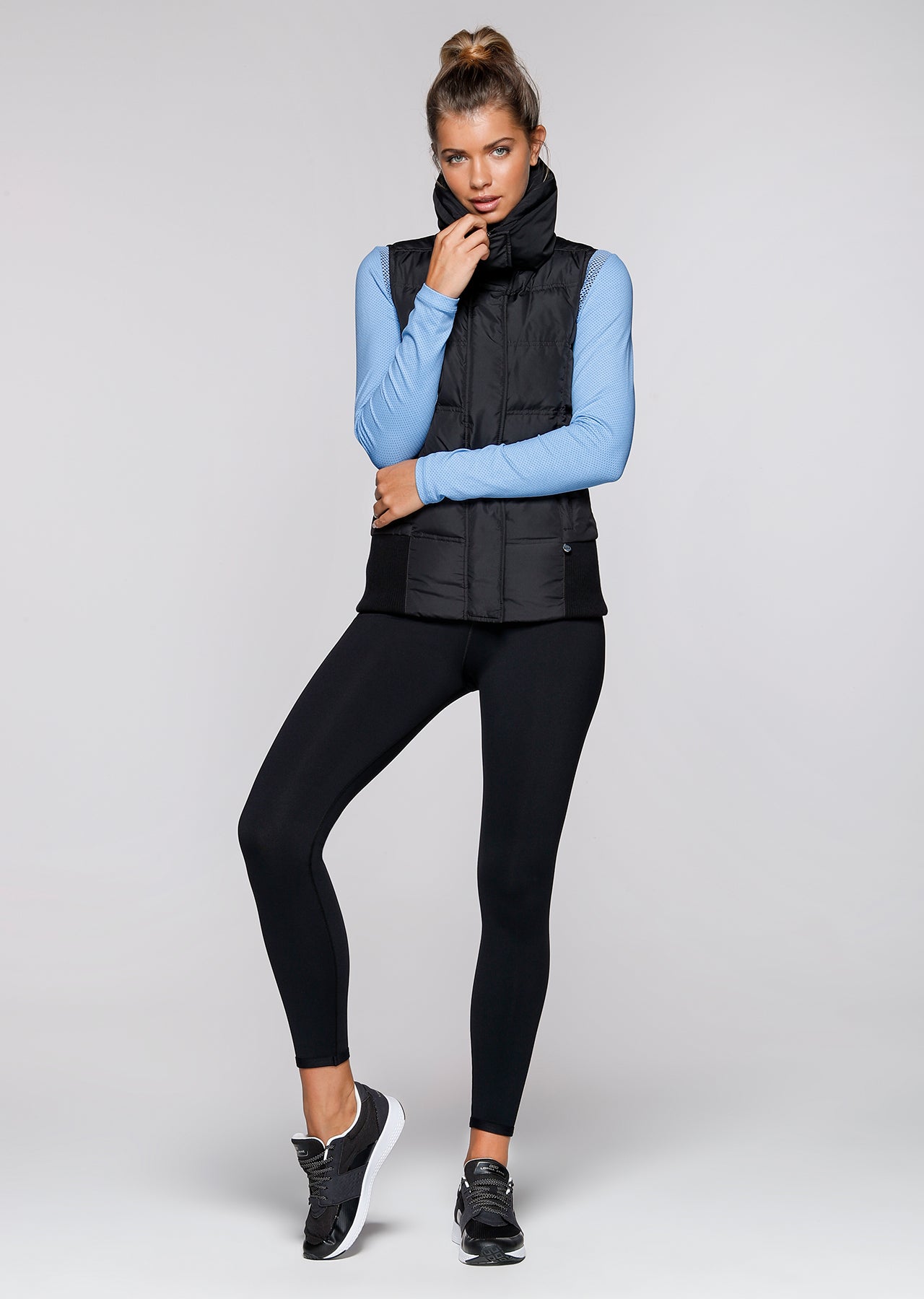 Lorna Jane Cosy Puffa Vest - Black