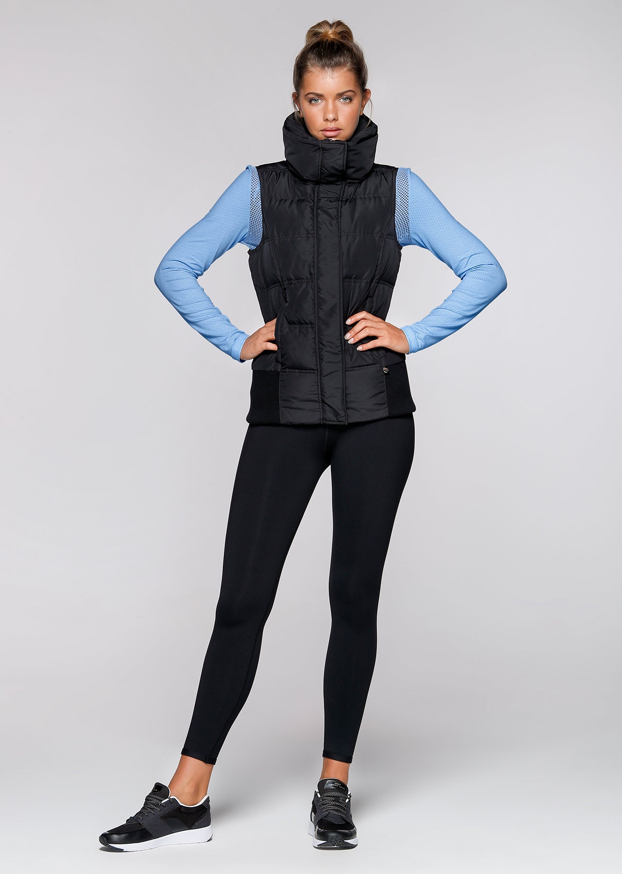 Lorna Jane Cosy Puffa Vest - Black
