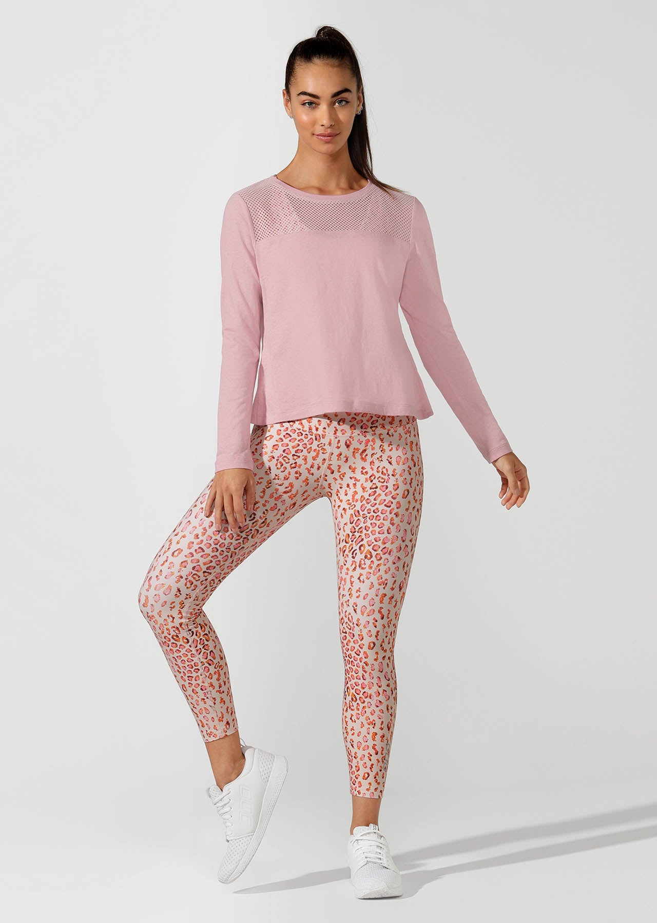 Lorna Jane Cover Up Cropped Lon - Dusty Rose