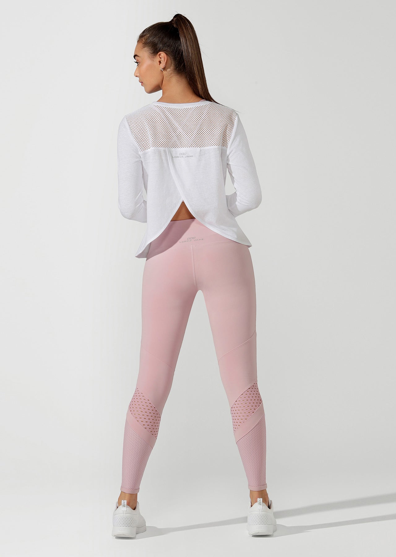 Lorna Jane Cover Up Cropped Lon - White