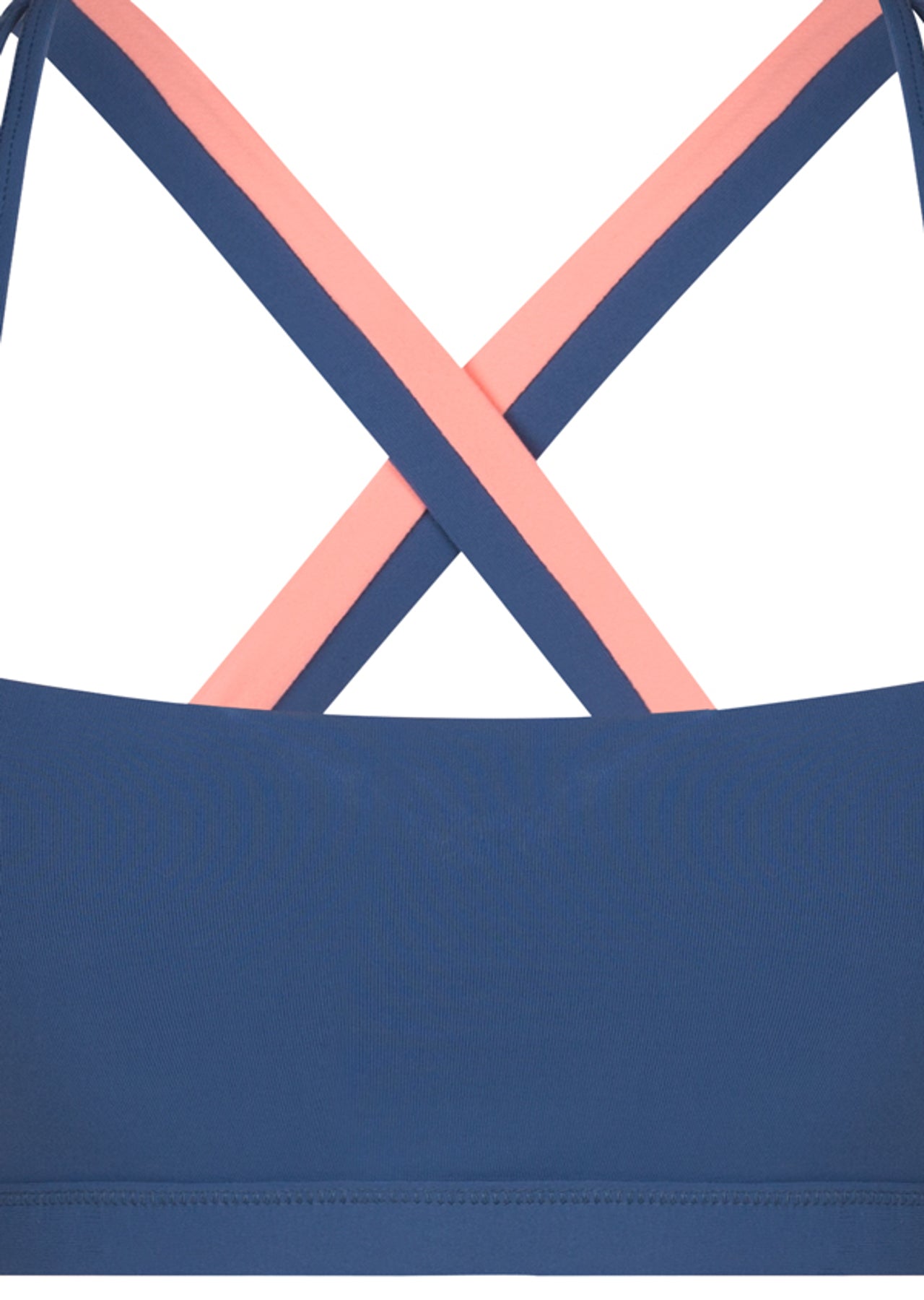 Lorna Jane Covers Bra - Polished Grey/PaleNeon Apricot