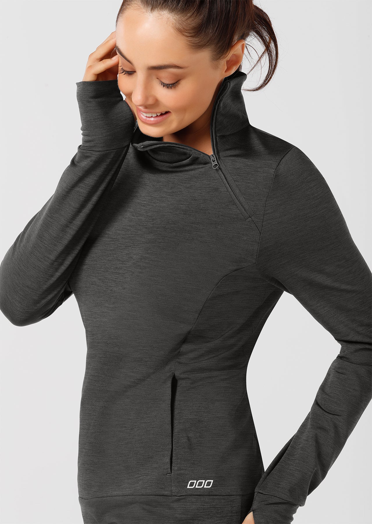 Lorna Jane Crescent Active Jacket - Black Marl