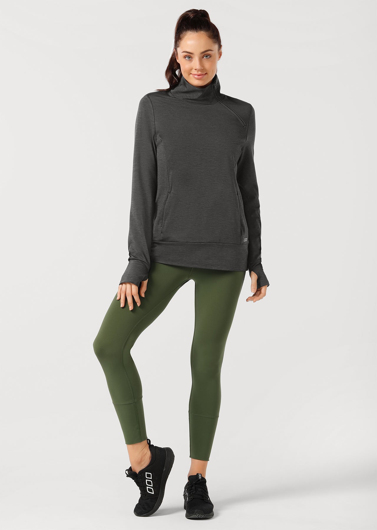 Lorna Jane Crescent Active Jacket - Black Marl