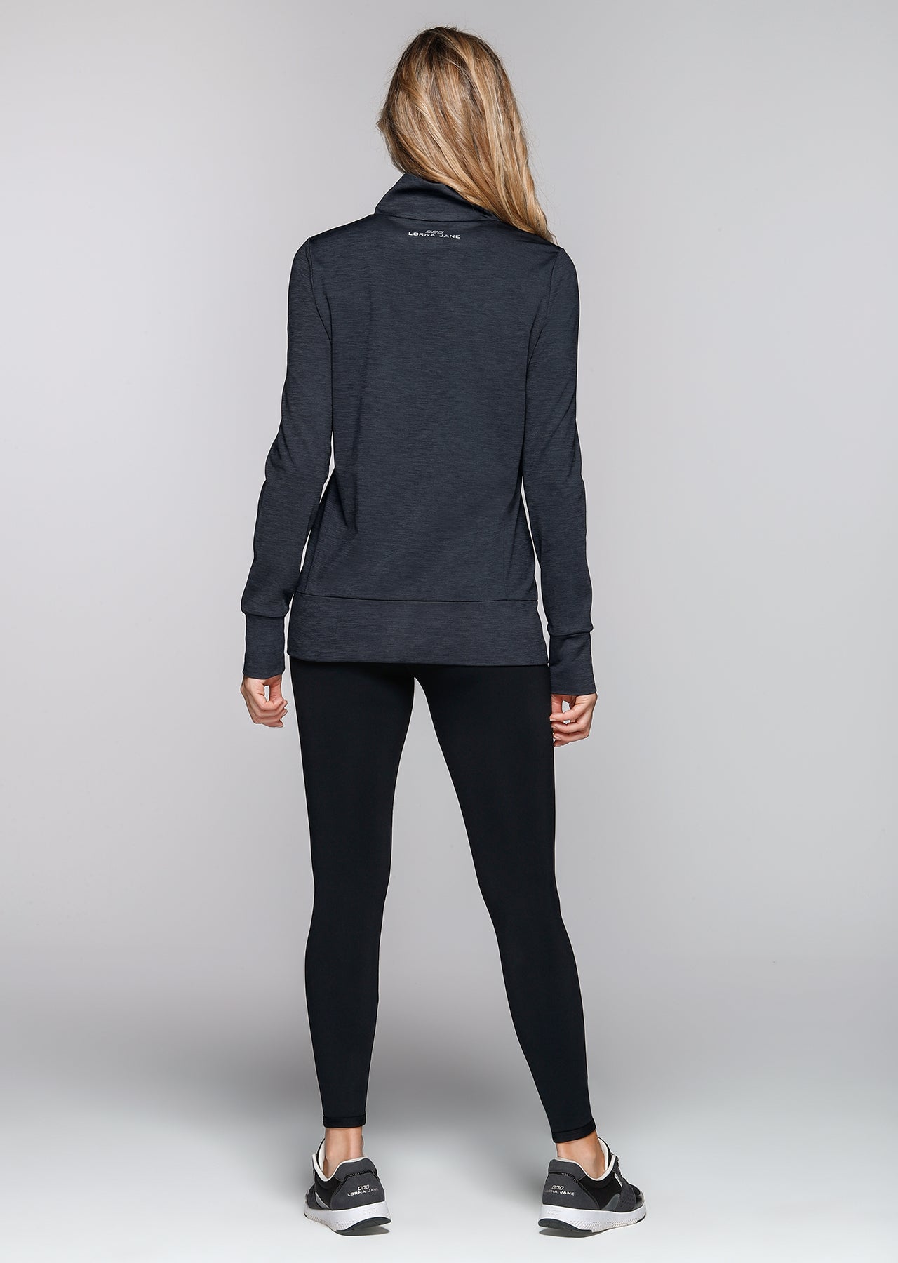 Lorna Jane Crescent Active Jacket - Black Marl