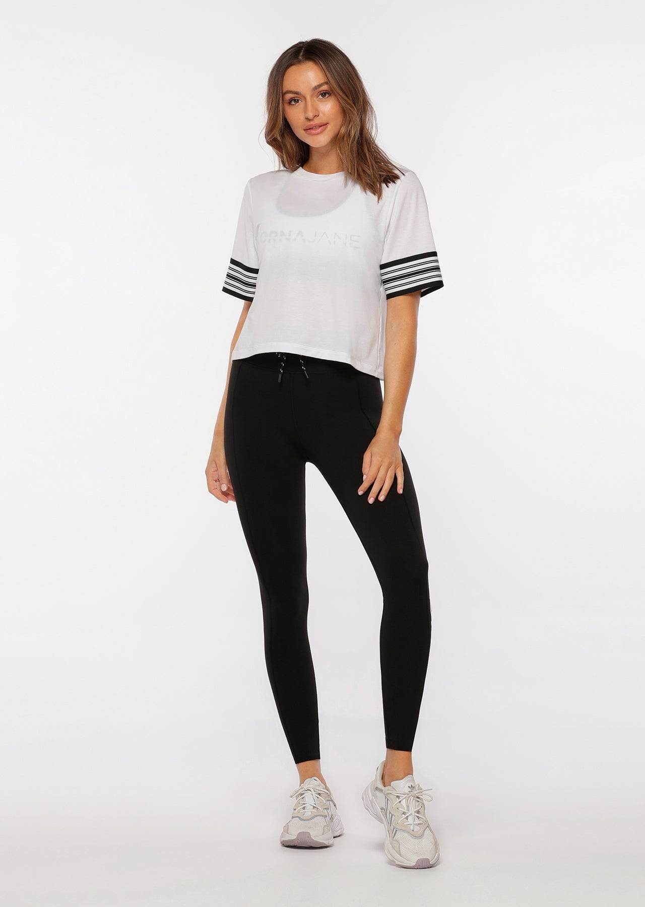 Lorna Jane Crew Neck Active Top - White