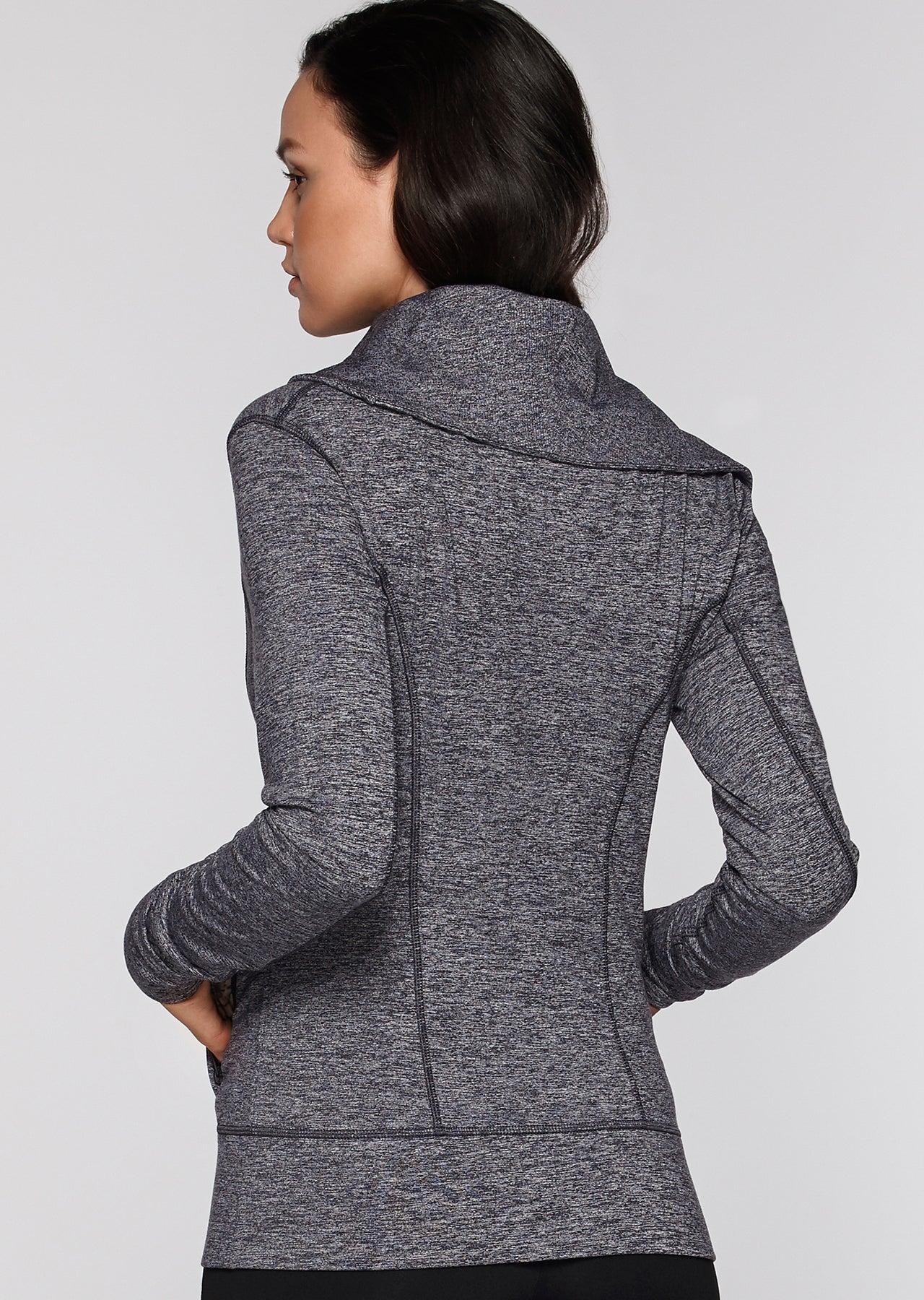 Lorna Jane Cristin Excel Zip Through - Black Marl