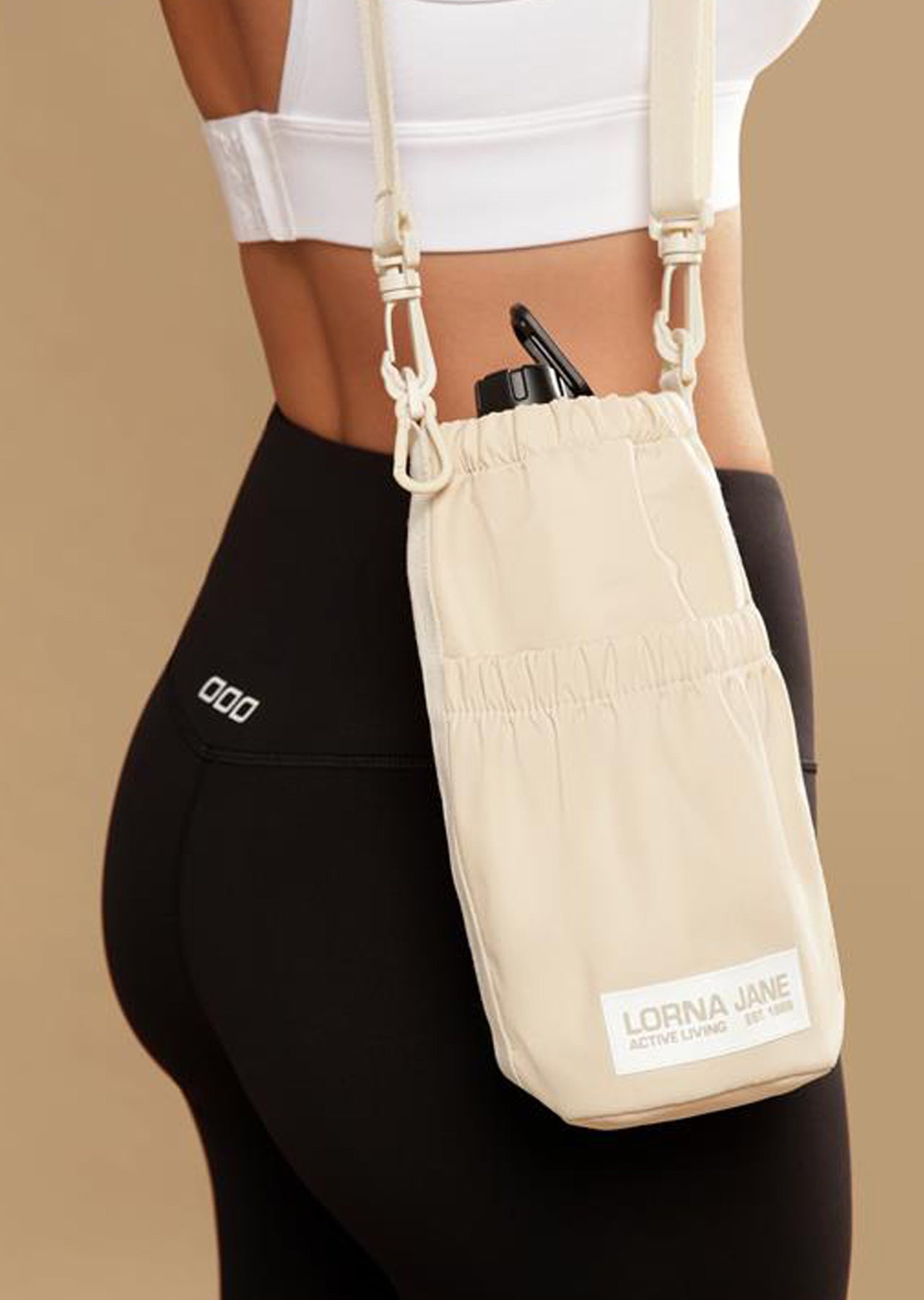 Lorna Jane Cross Body Drink Bottle Bag - Neutral