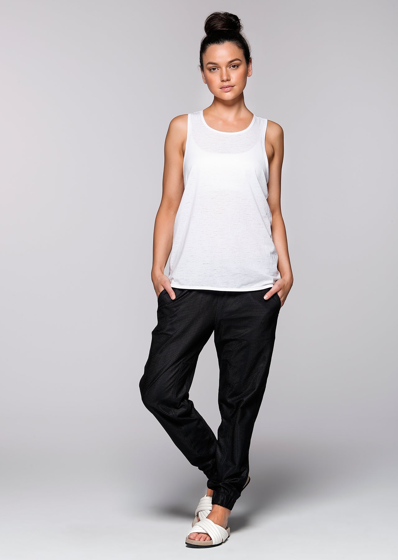 Lorna Jane Cross Over Tank - White