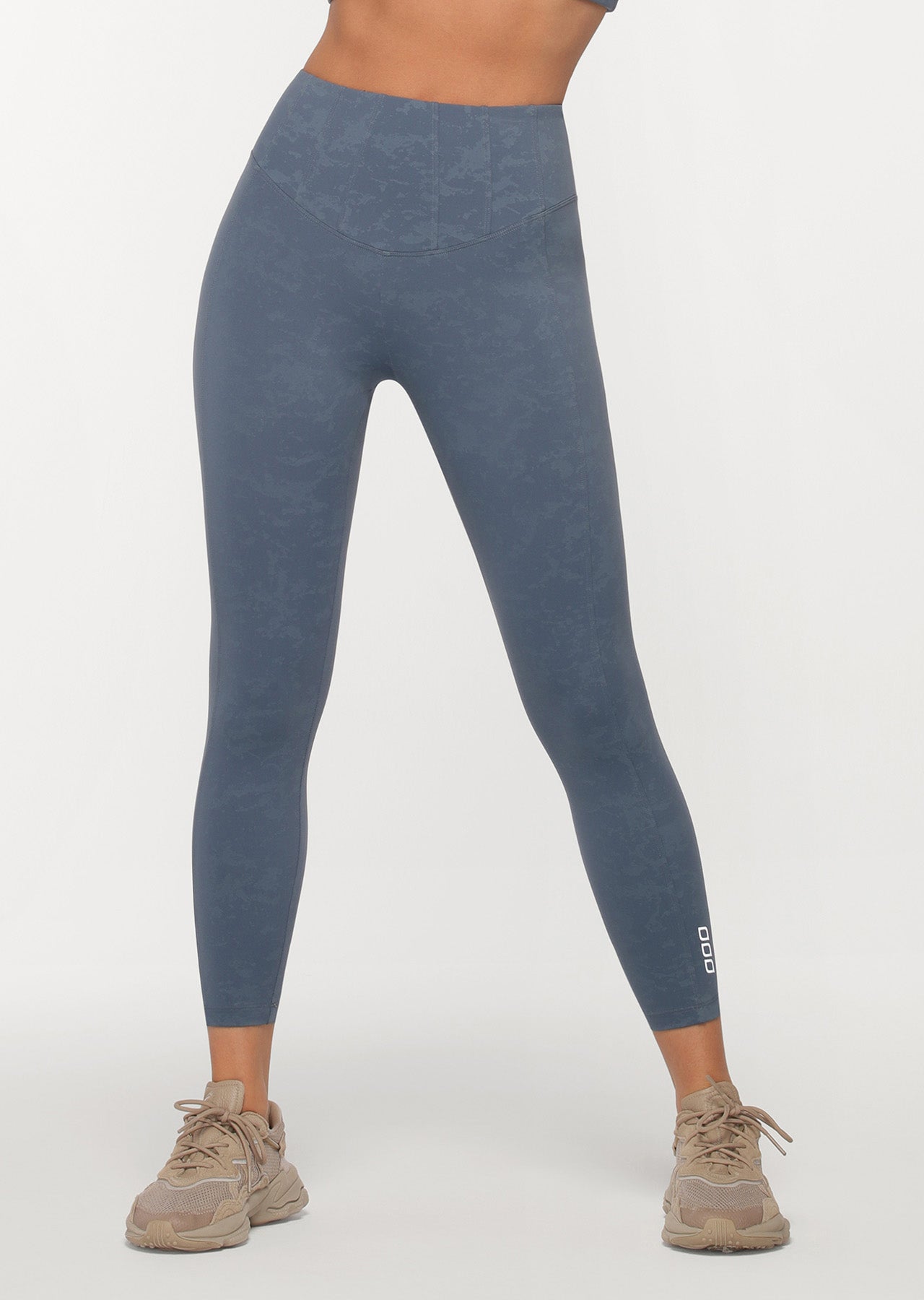 Lorna Jane Curve Defining Ankle Biter Leggings - Blue Steel