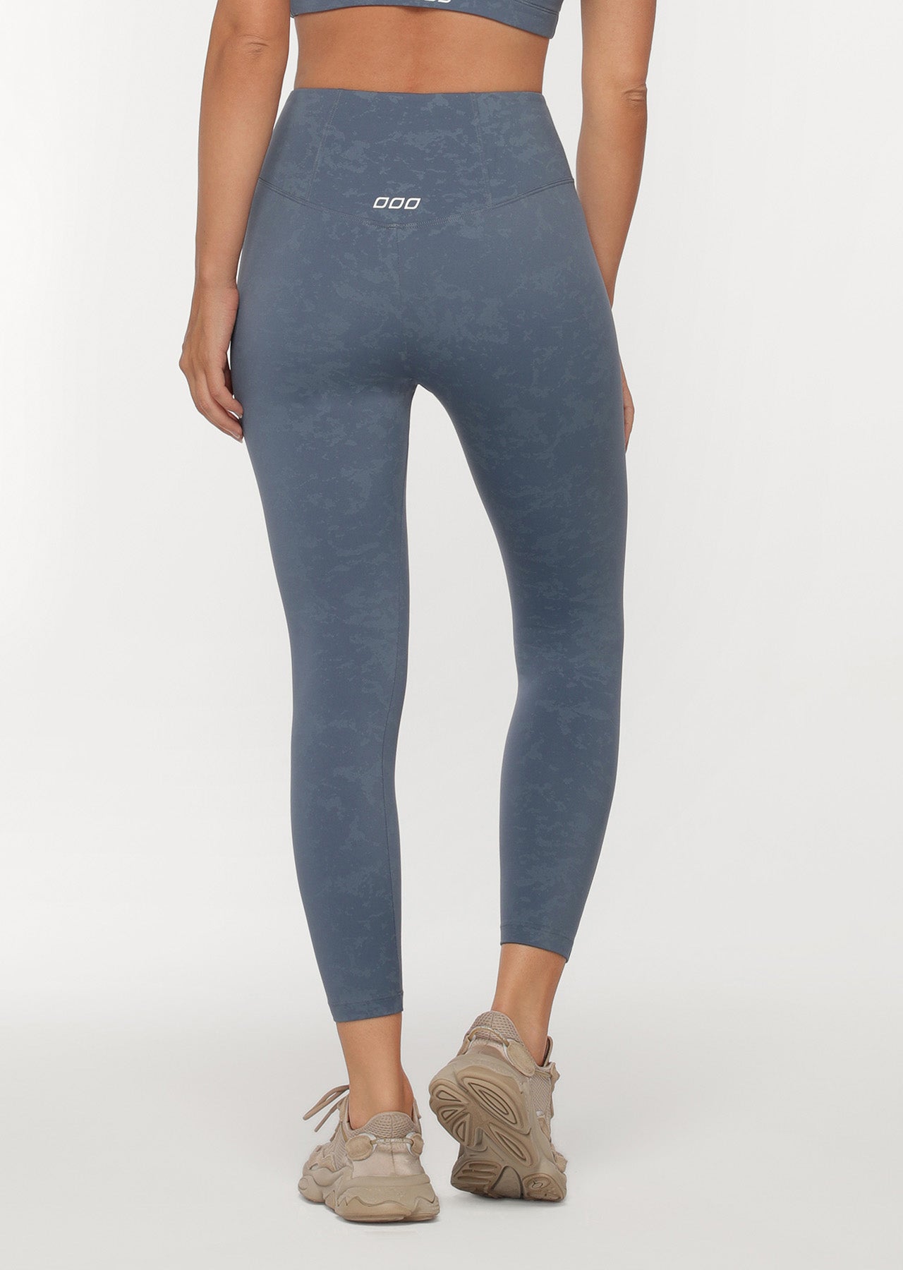 Lorna Jane Curve Defining Ankle Biter Leggings - Blue Steel