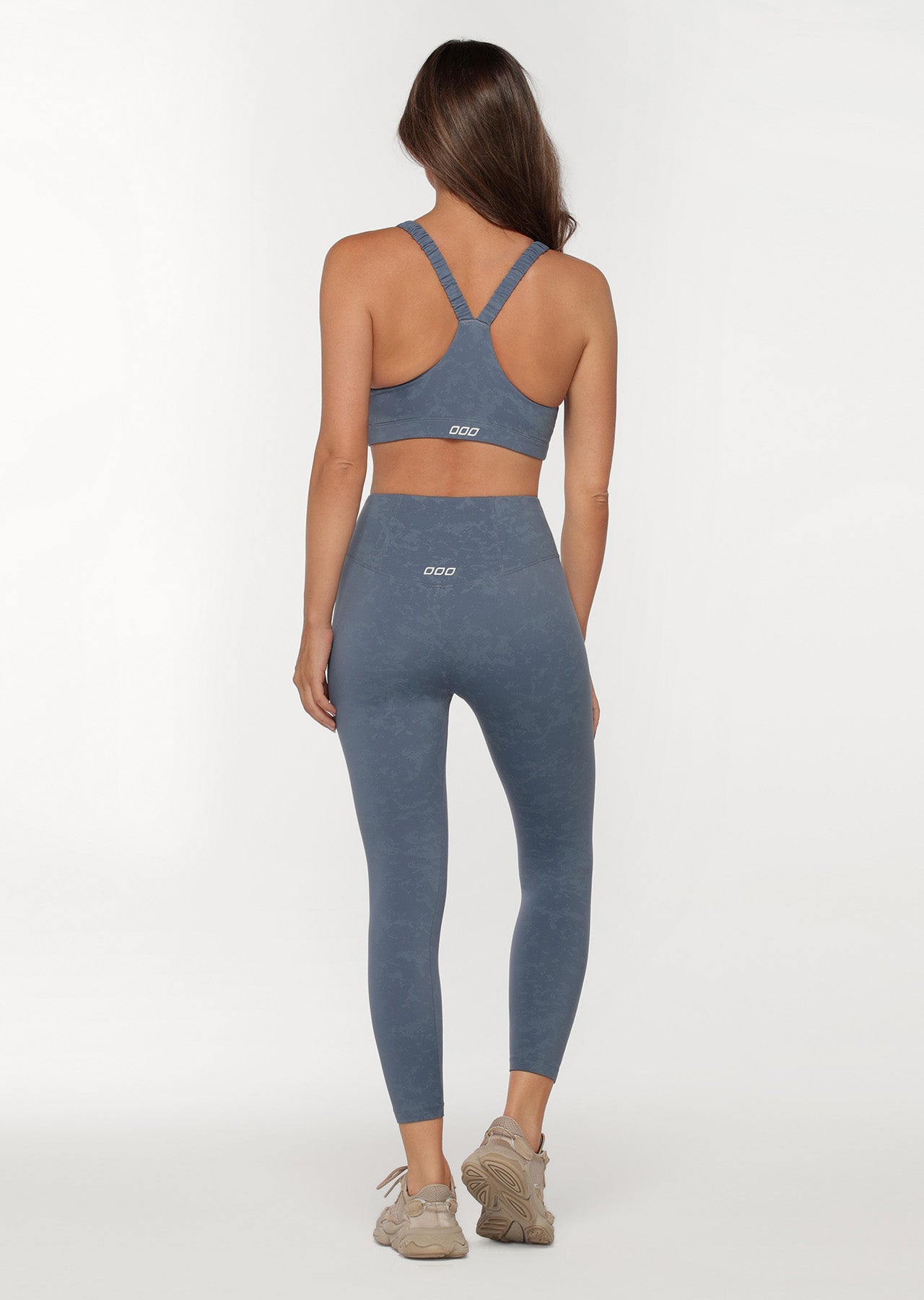 Lorna Jane Curve Defining Ankle Biter Leggings - Blue Steel