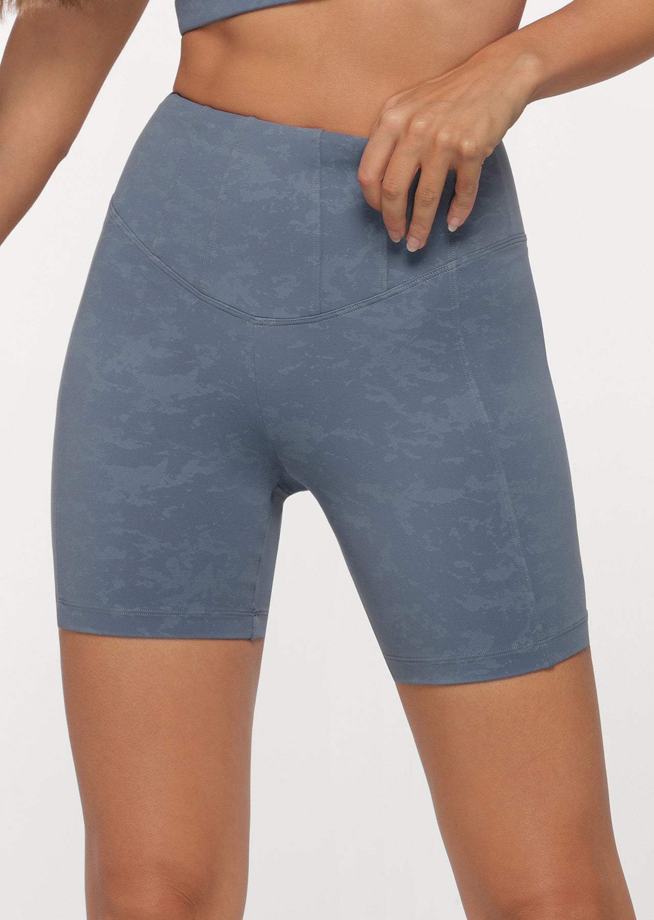 Lorna Jane Curve Defining Bike Shorts - Blue Steel