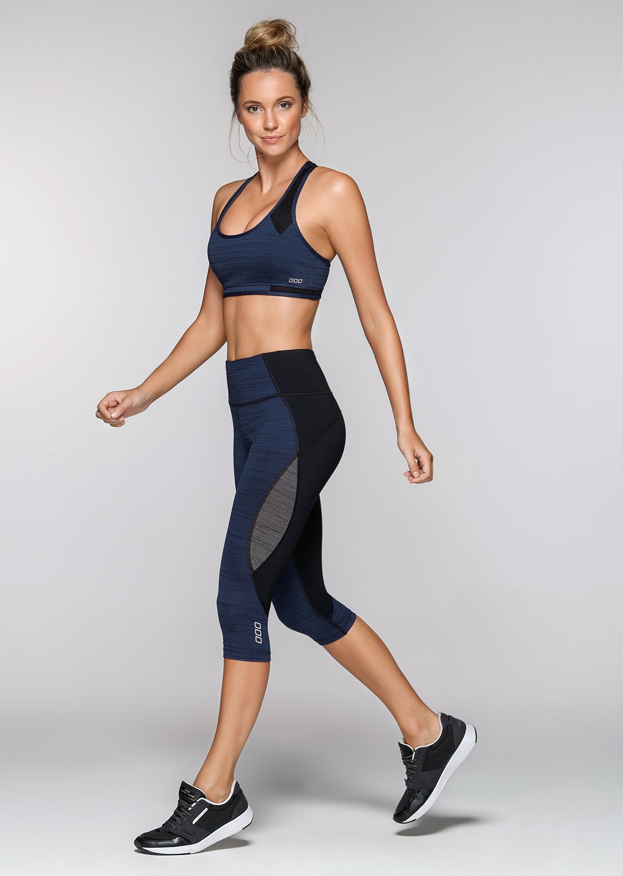 Lorna Jane Curveball Core 3/4 Tight - Marine/Black