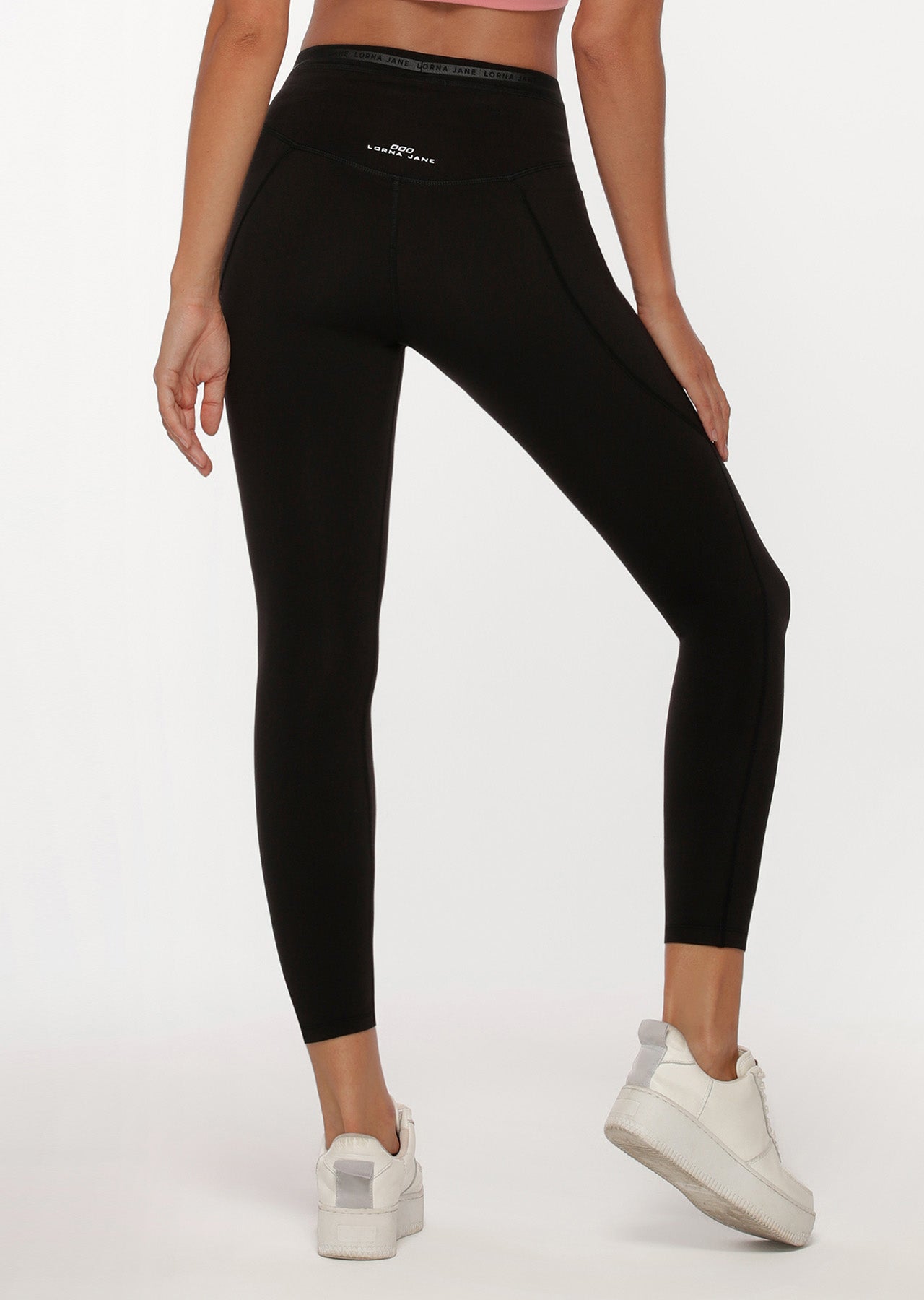 Lorna Jane Curves Phone Pocket Ankle Biter Leggings - Black