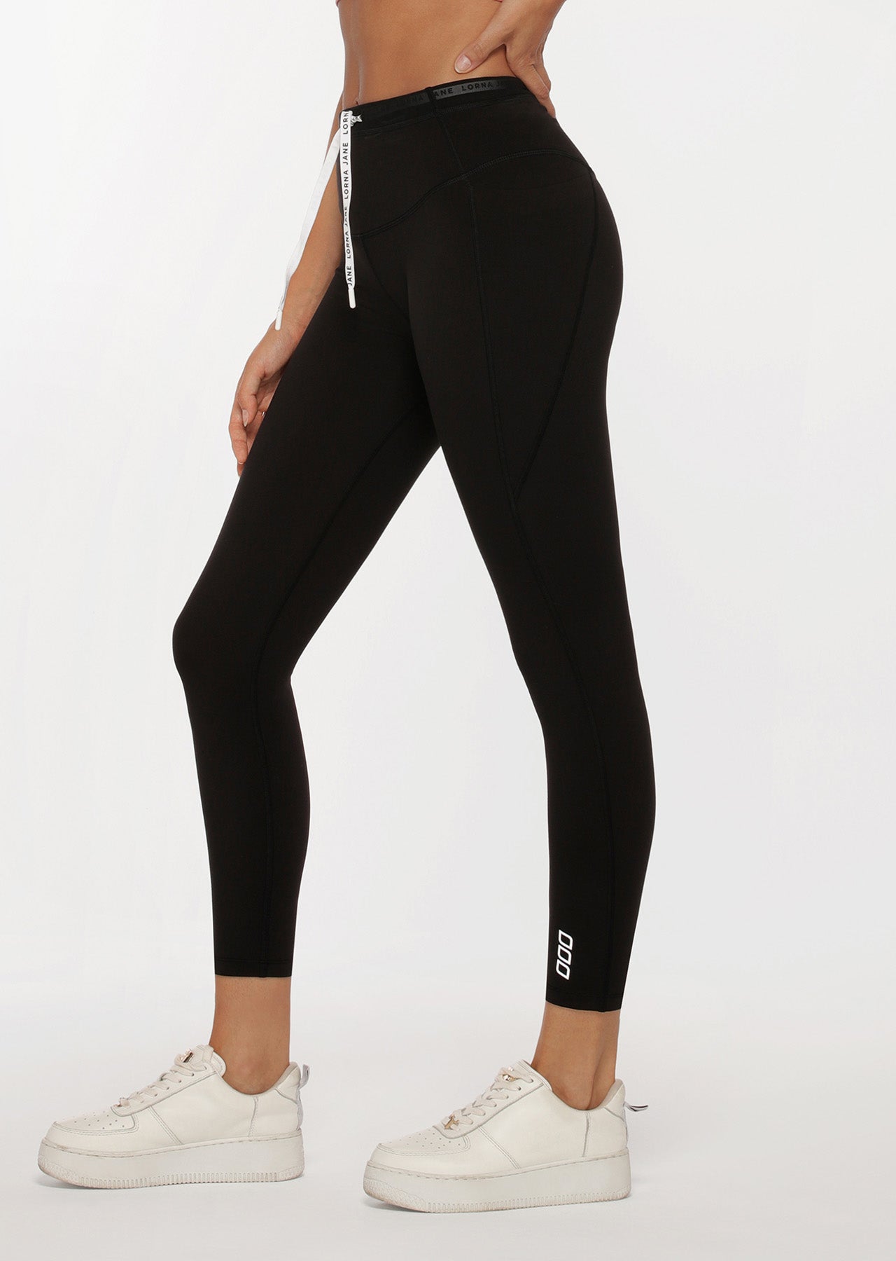 Lorna Jane Curves Phone Pocket Ankle Biter Leggings - Black