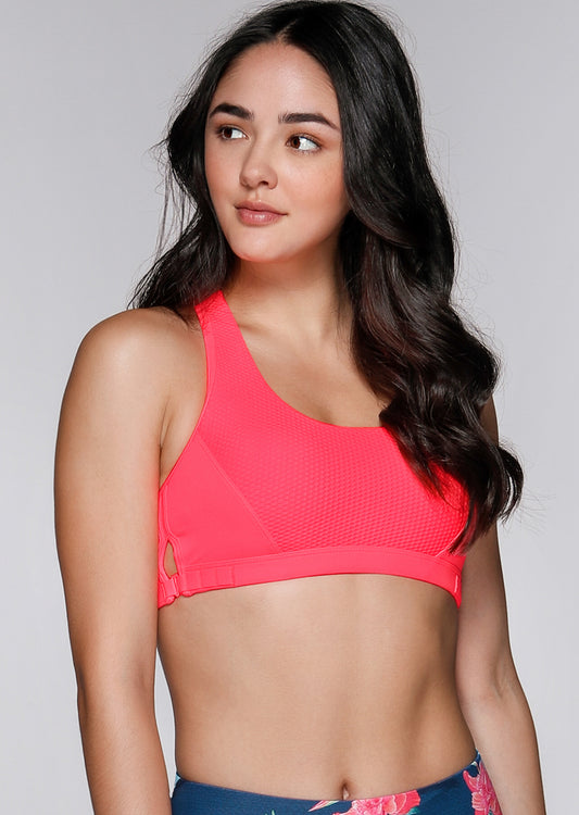 Lorna Jane Custom Fit Sports Bra - Dragon Fruit