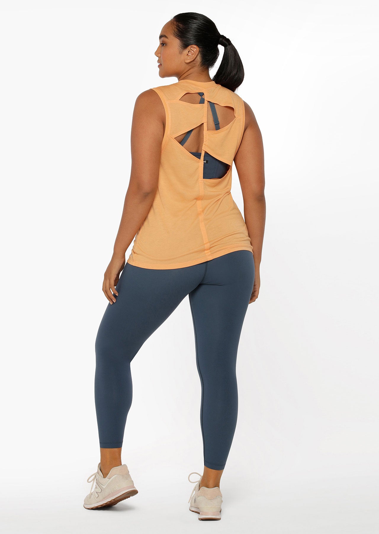 Lorna Jane Cutout Muscle Tank - Clementine