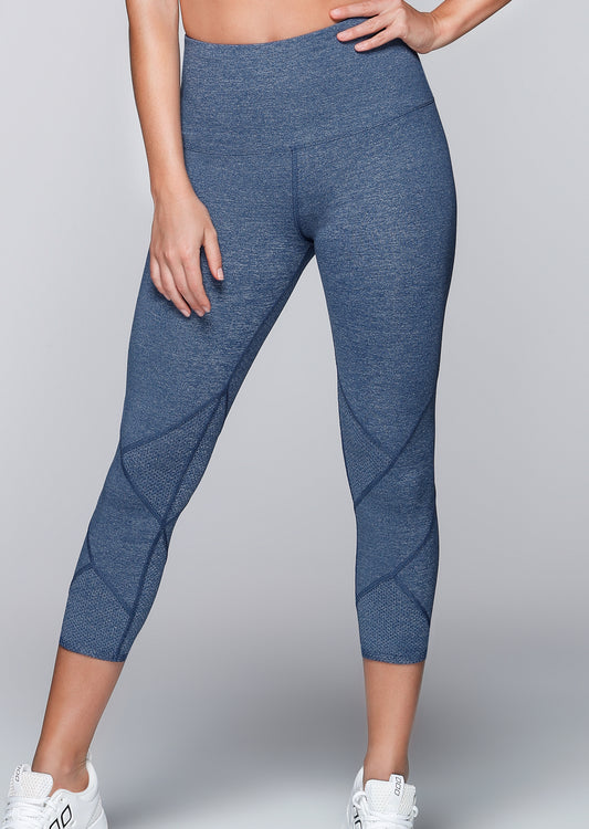 Lorna Jane Damsel Core 7/8 Tight - Indigo Marl