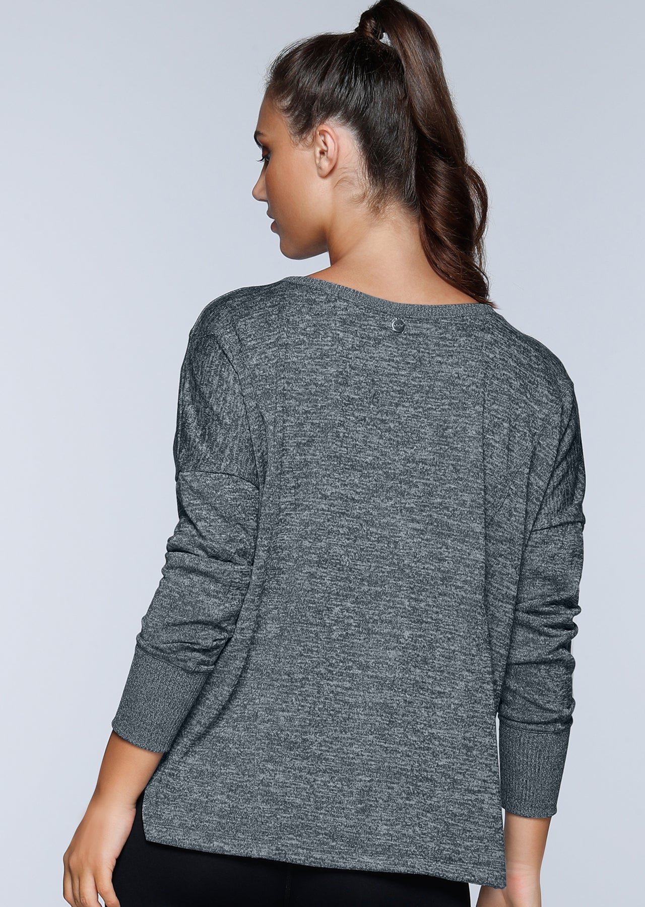 Lorna Jane Darcy L/Slv Top - Char Marl