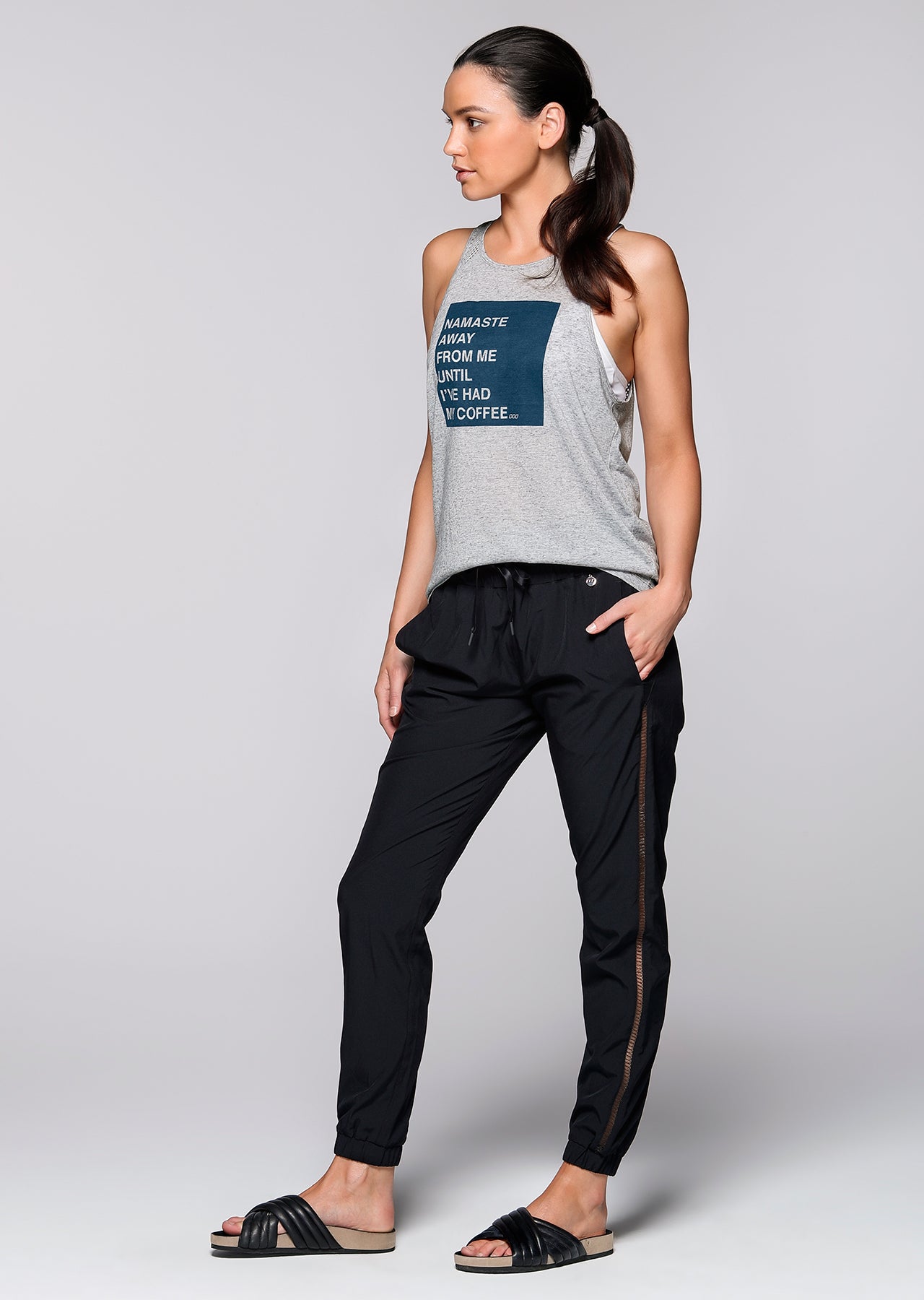 Lorna Jane Daria Active F/L Pants - Black