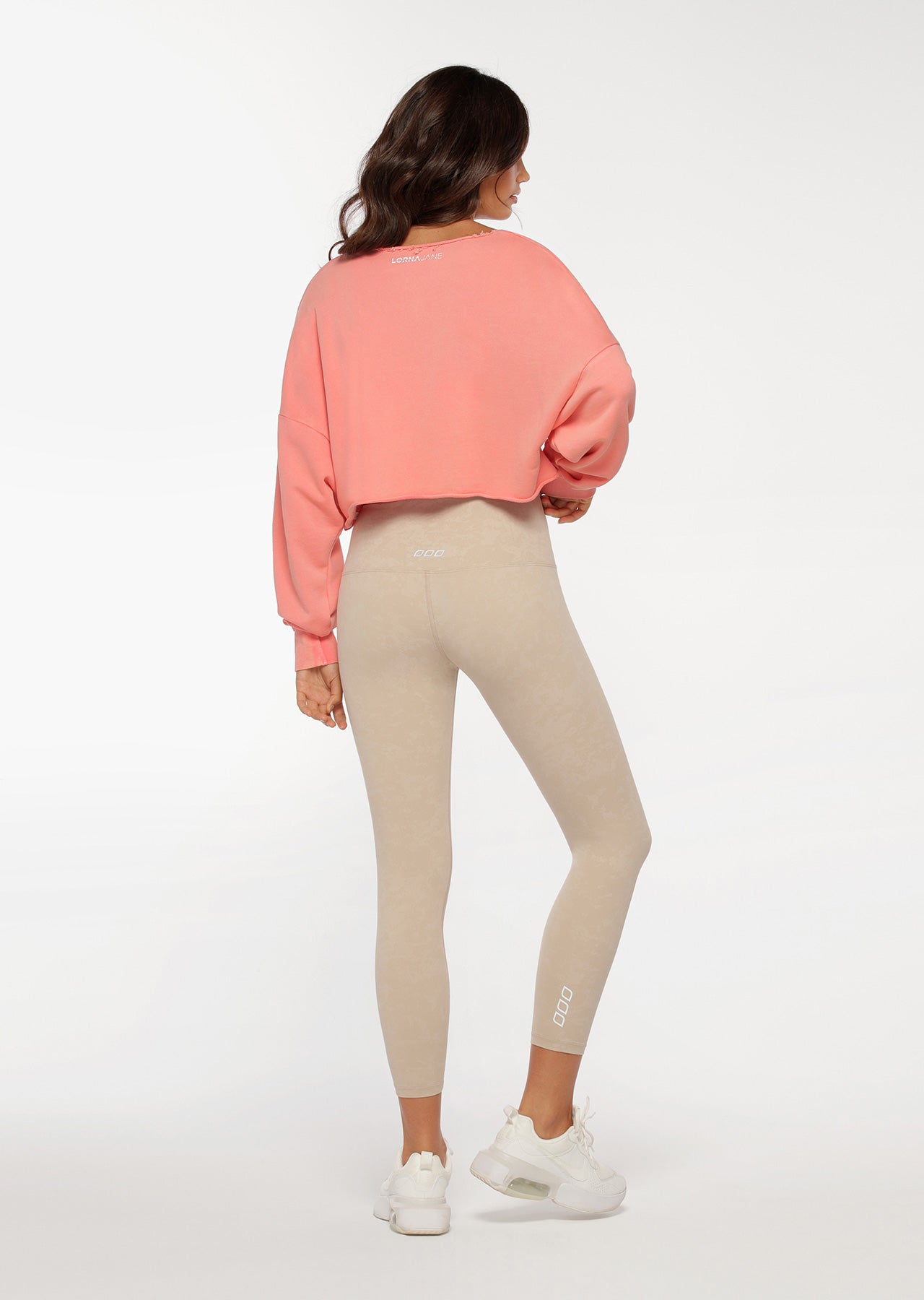 Lorna Jane Days Off Sweat - Washed Pale Pink Grapefruit