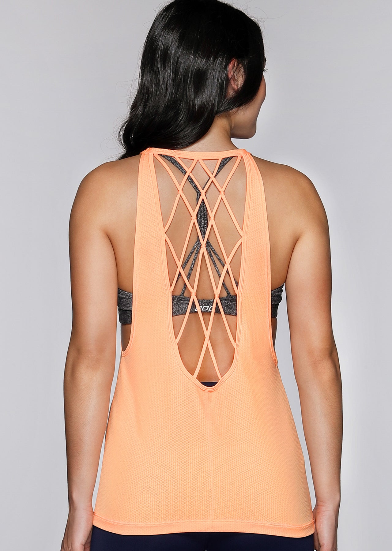 Lorna Jane Dazzle Excel Tank - Hot Apricot