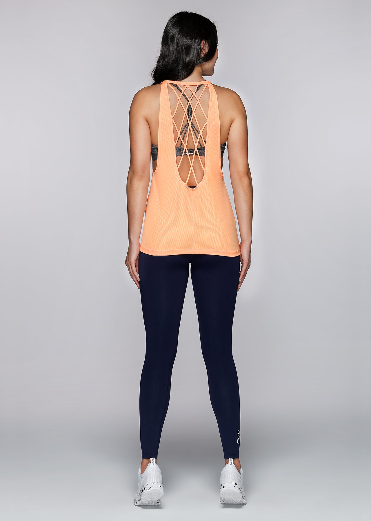 Lorna Jane Dazzle Excel Tank - Hot Apricot