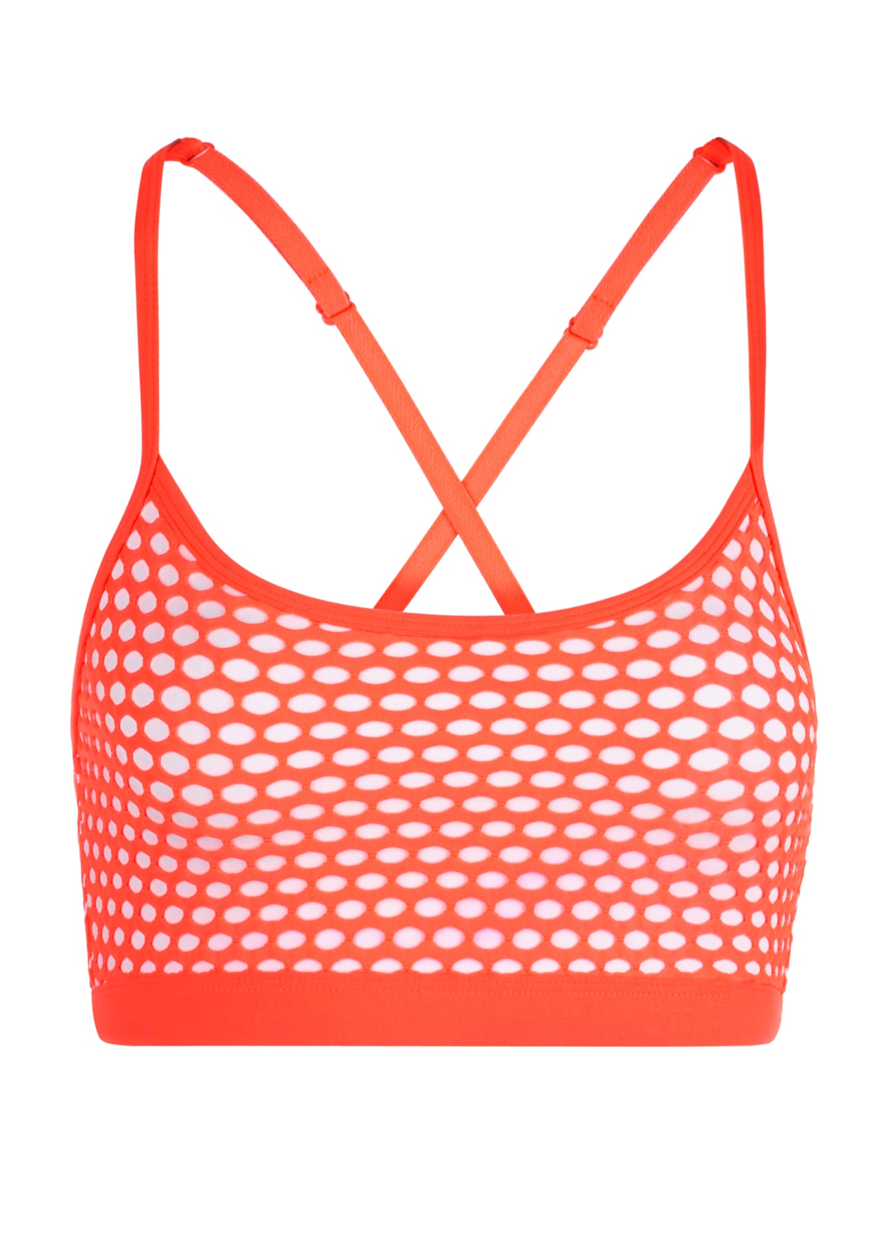 Lorna Jane Deana Sports Bra - Neon Tangerine