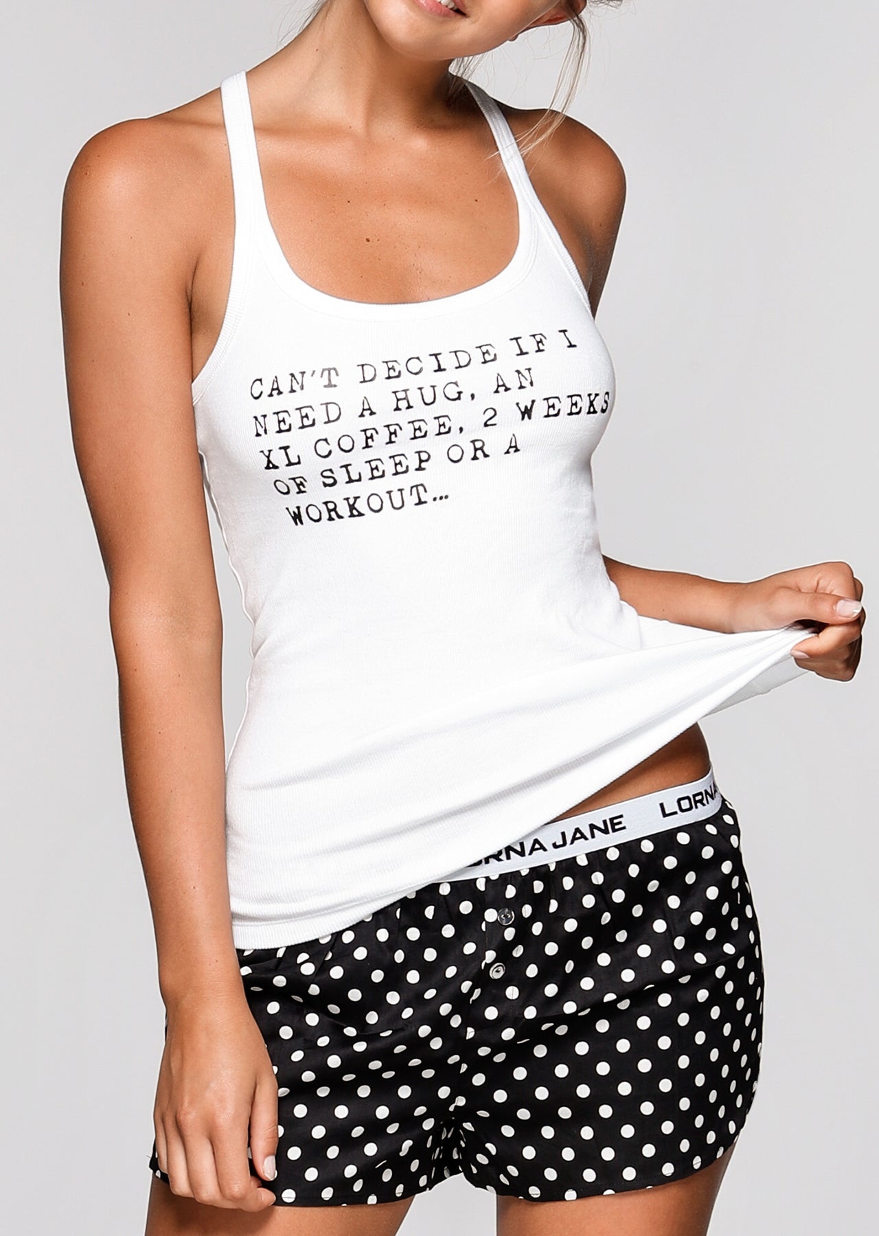 Lorna Jane Decisions PJ Set - White