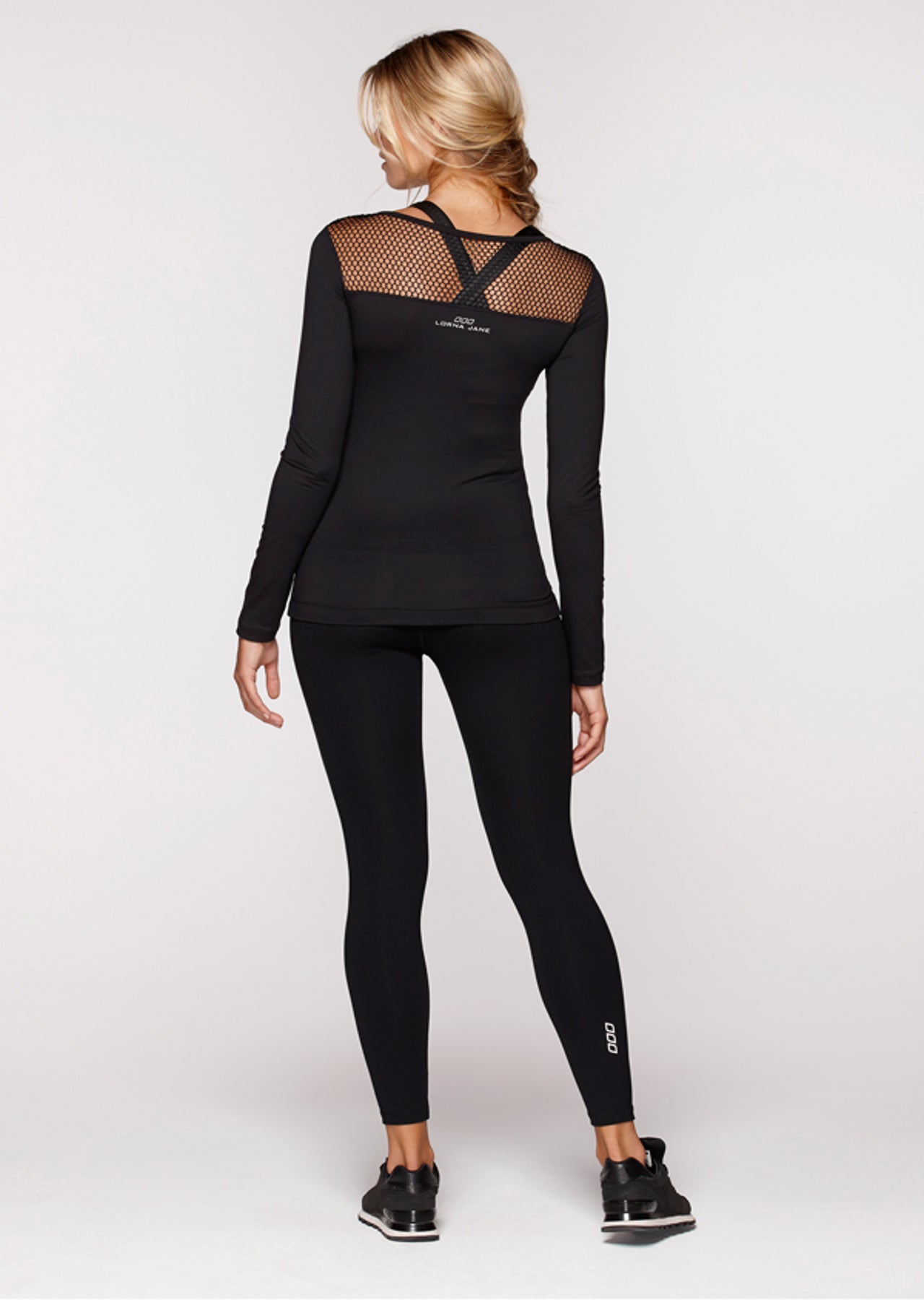 Lorna Jane Define L/Slv Active Top - Black