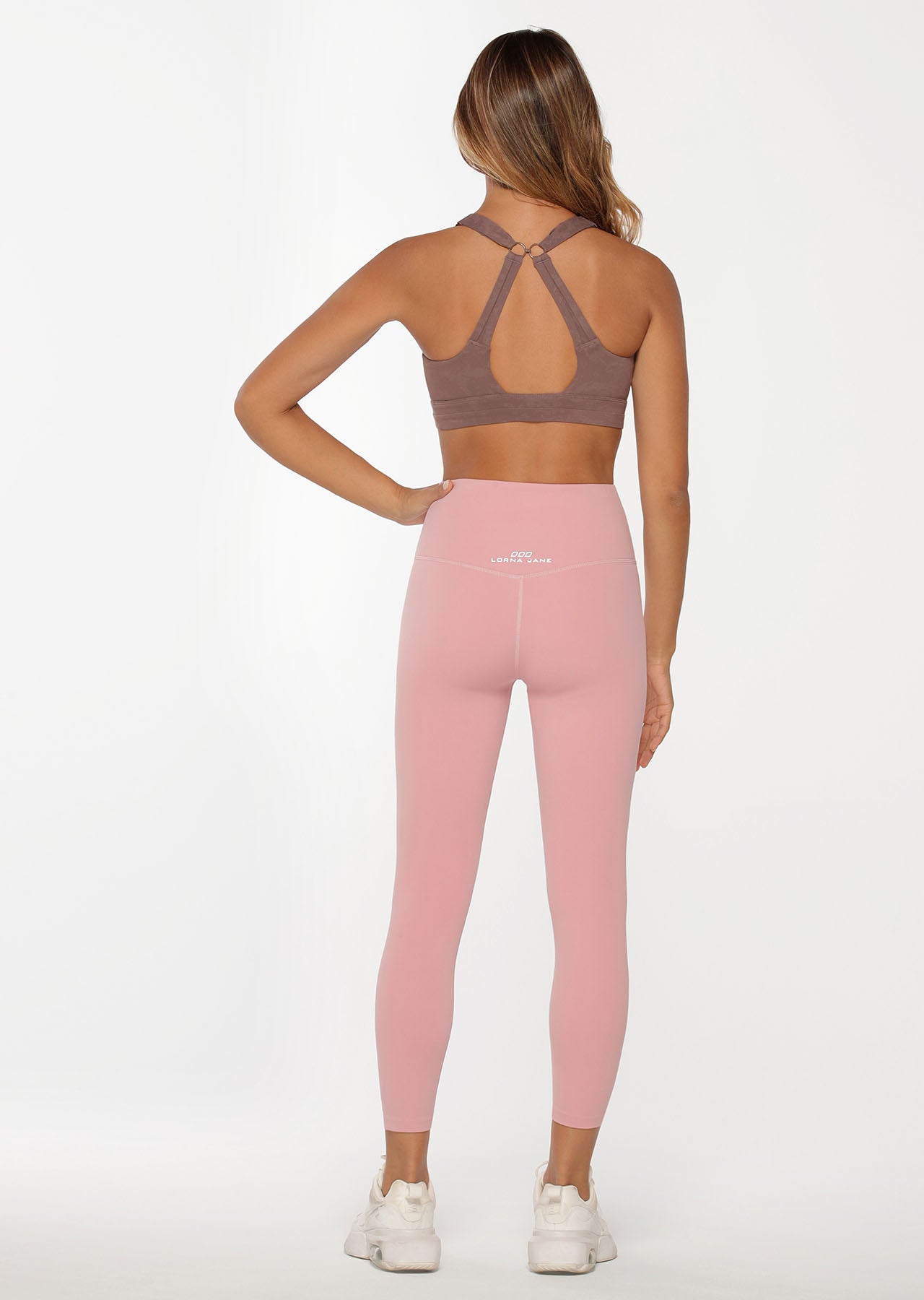 Lorna Jane Defy Bounce Sports Bra - Washed Stone