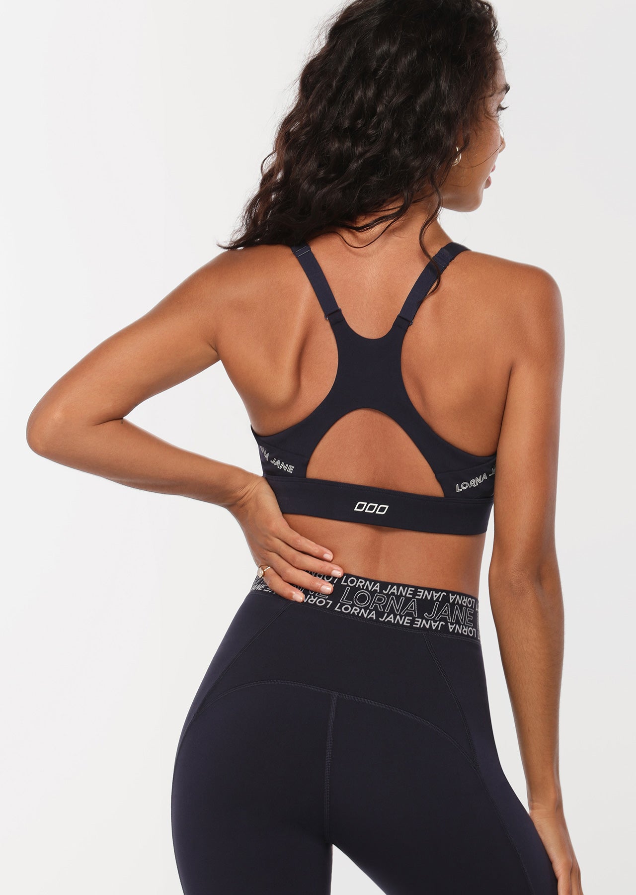Lorna Jane Defy Gravity Recycled Sports Bra - French Navy