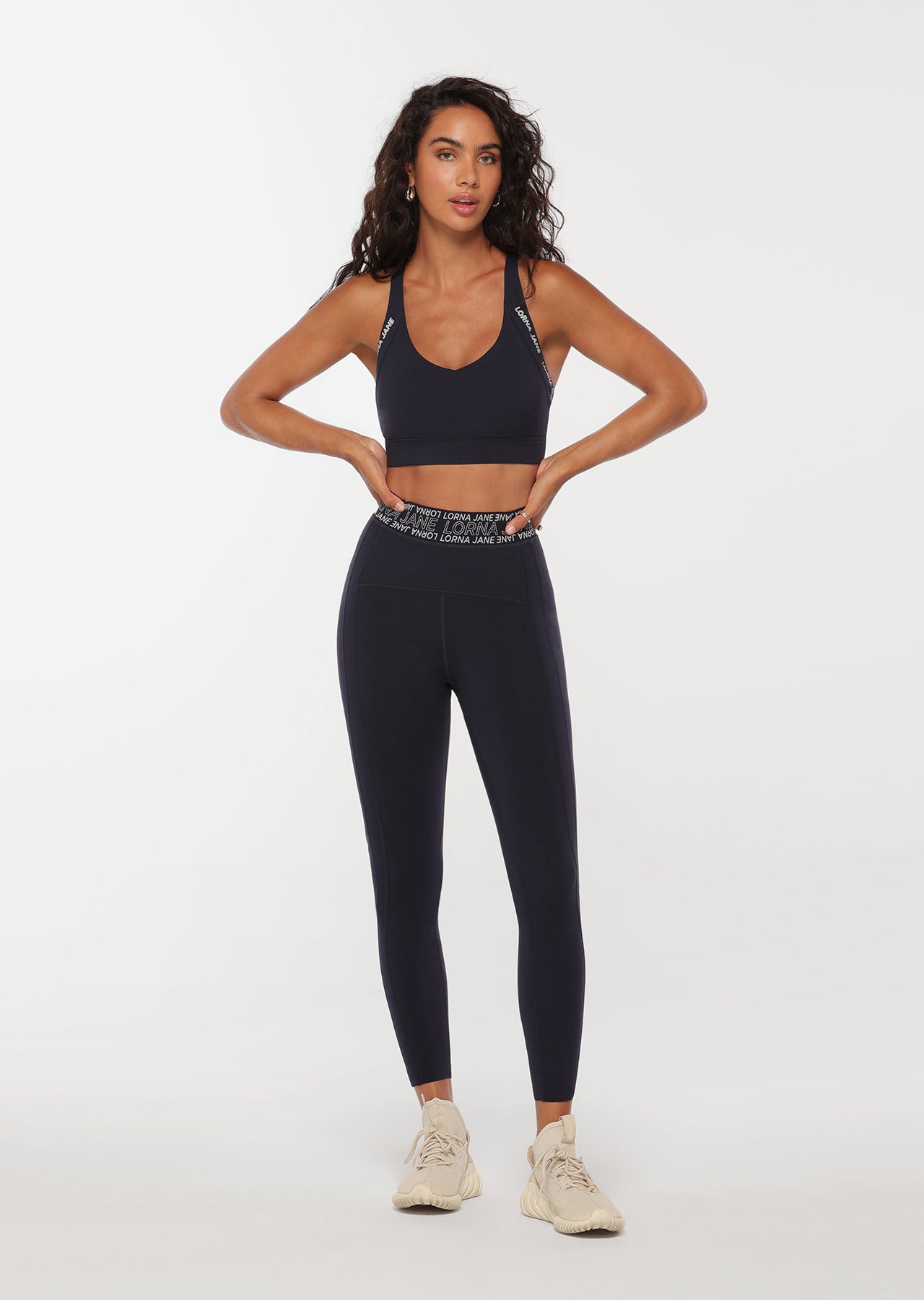 Lorna Jane Defy Gravity Recycled Sports Bra - French Navy