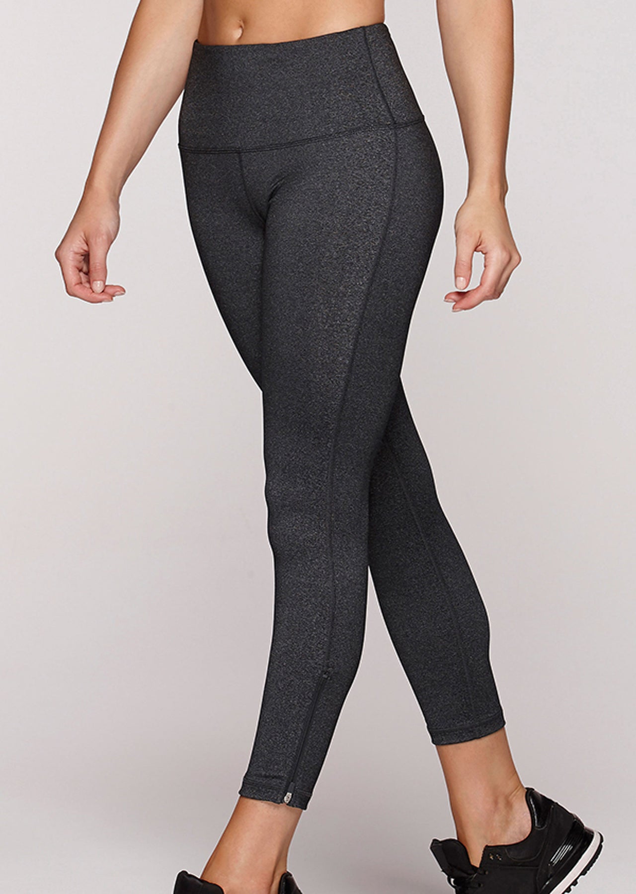 Lorna Jane Dina Ankle Biter Tight - Black Marl