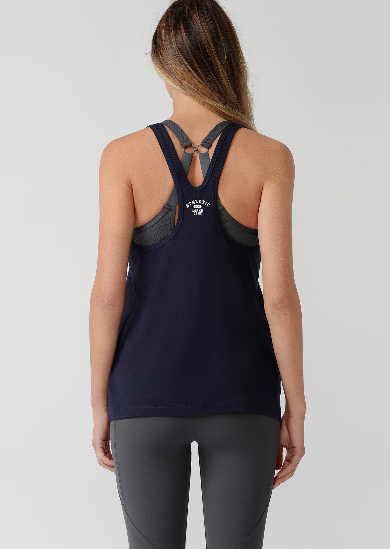 Lorna Jane Distance Athletic Tank - French Navy