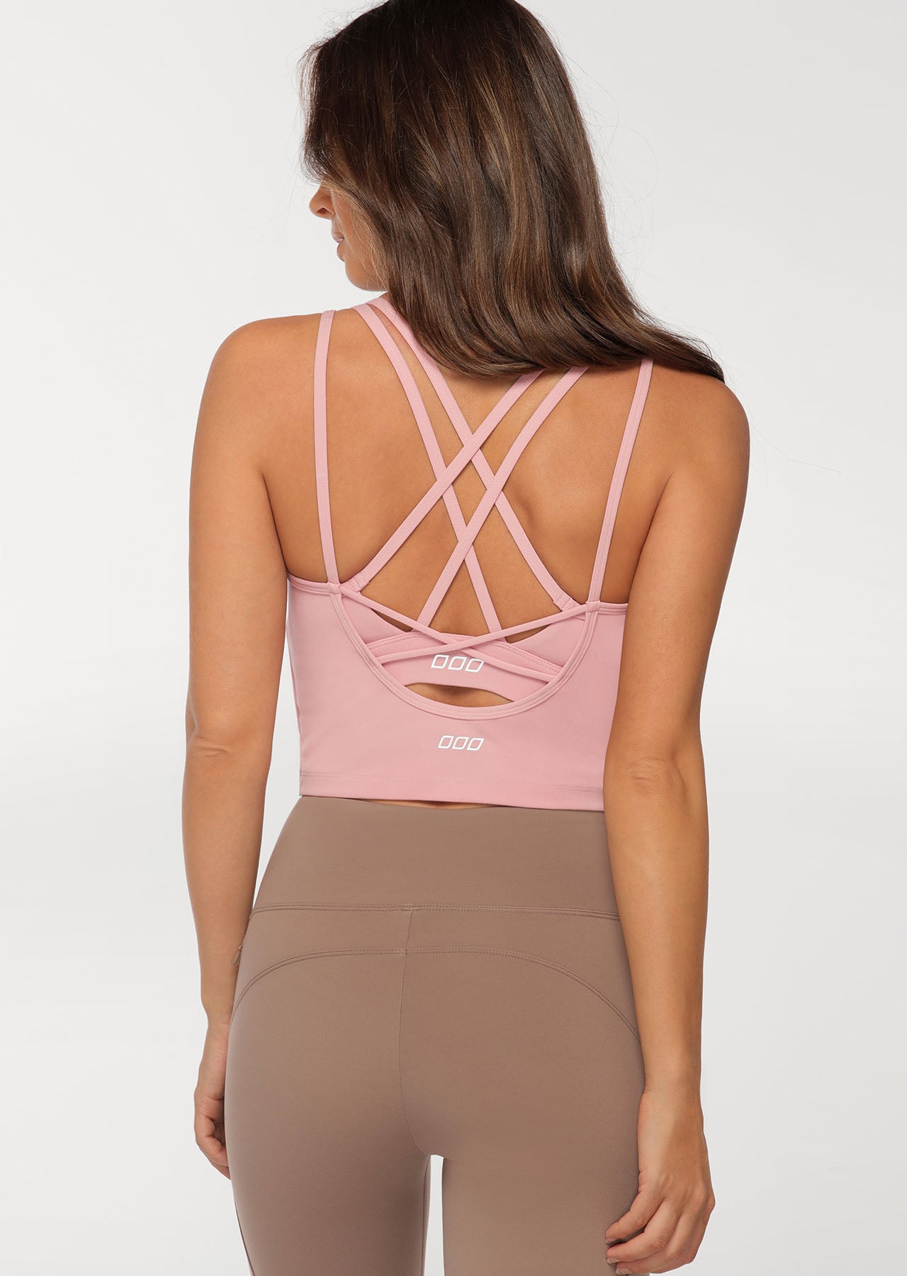 Lorna Jane Divine Cropped Excel Tank - Dark Dusty Rose