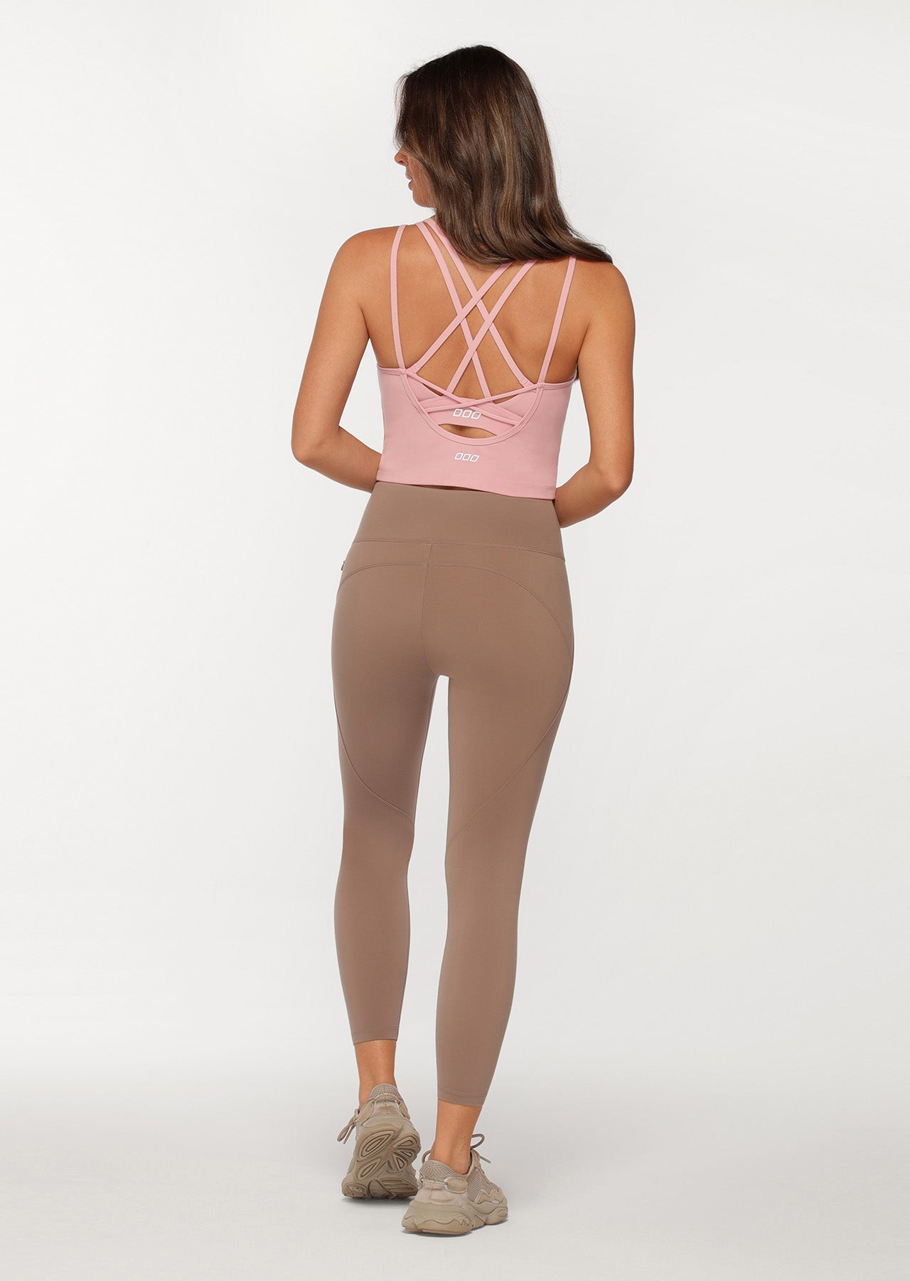 Lorna Jane Divine Cropped Excel Tank - Dark Dusty Rose