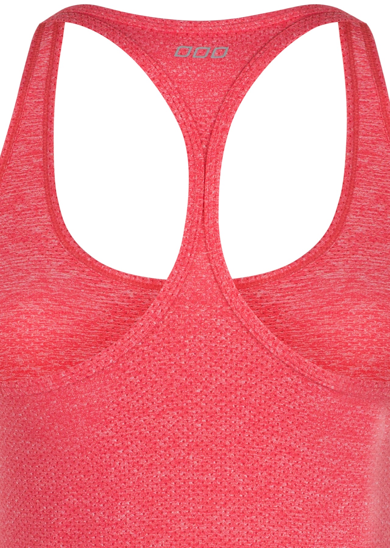 Lorna Jane Dixie Excel Mesh Tank - Pale Paprika Marl
