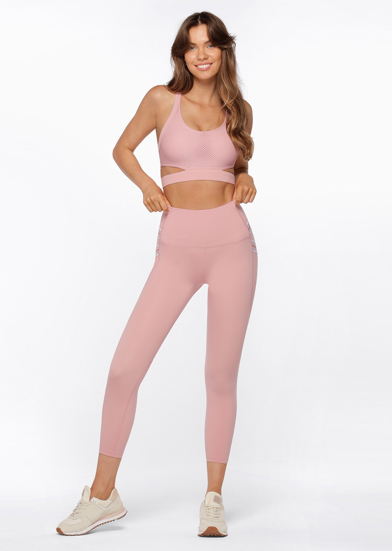 Lorna Jane Double Up Sports Bra - Dark Dusty Rose