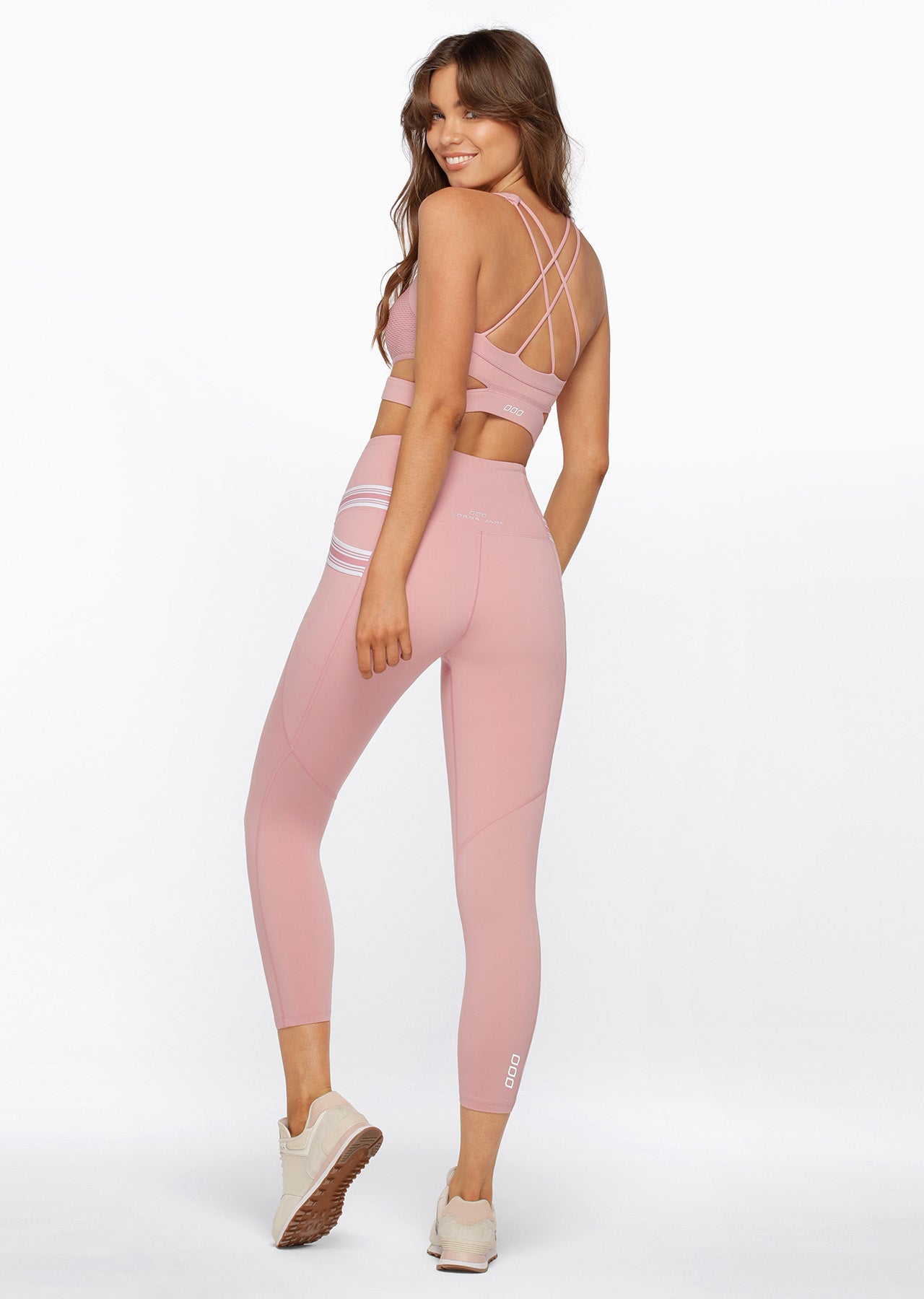 Lorna Jane Double Up Sports Bra - Dark Dusty Rose