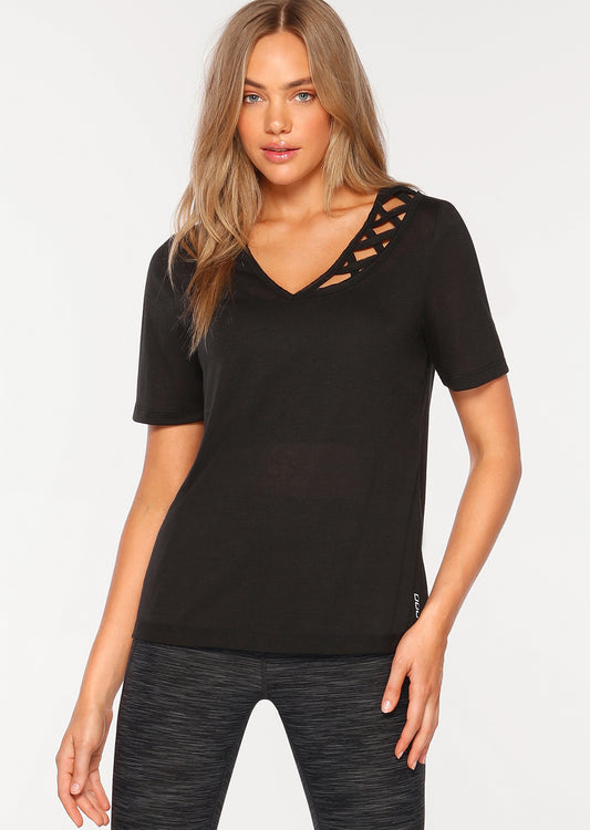 Lorna Jane Downtown Tee - Black