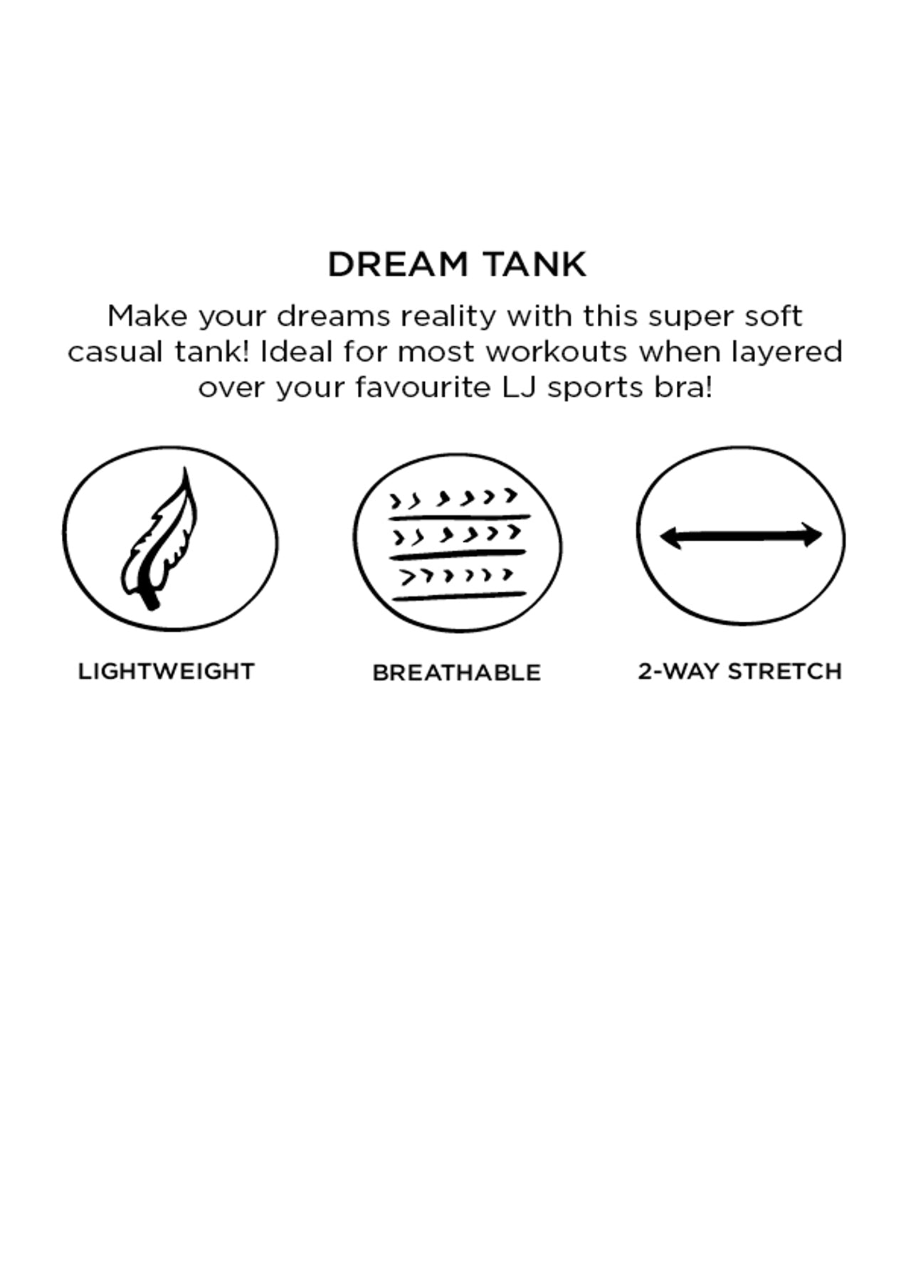 Lorna Jane Dream Tank - Snow Grey Marl