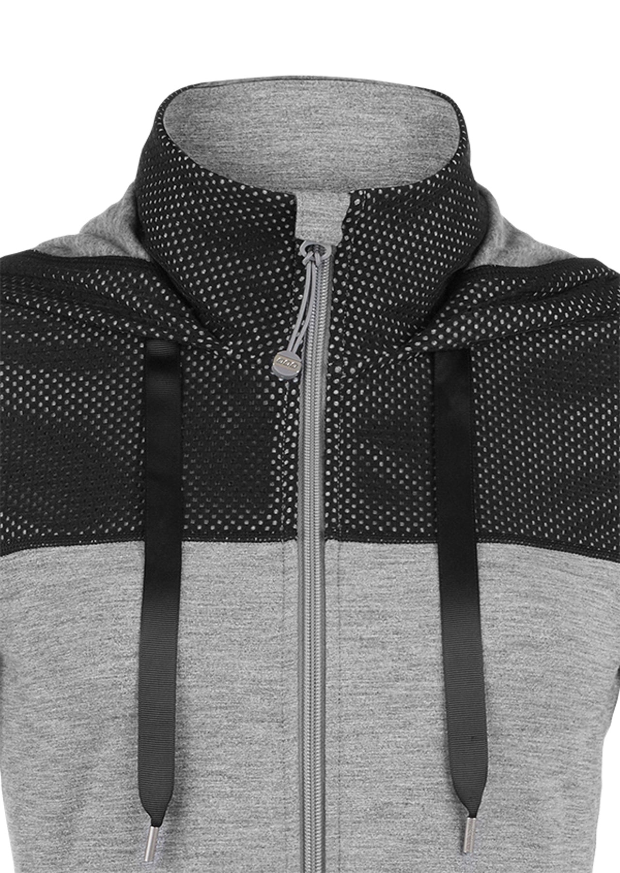 Lorna Jane Dynamic Excel  Hooded Zip Thru - Mid Grey Marl Multi