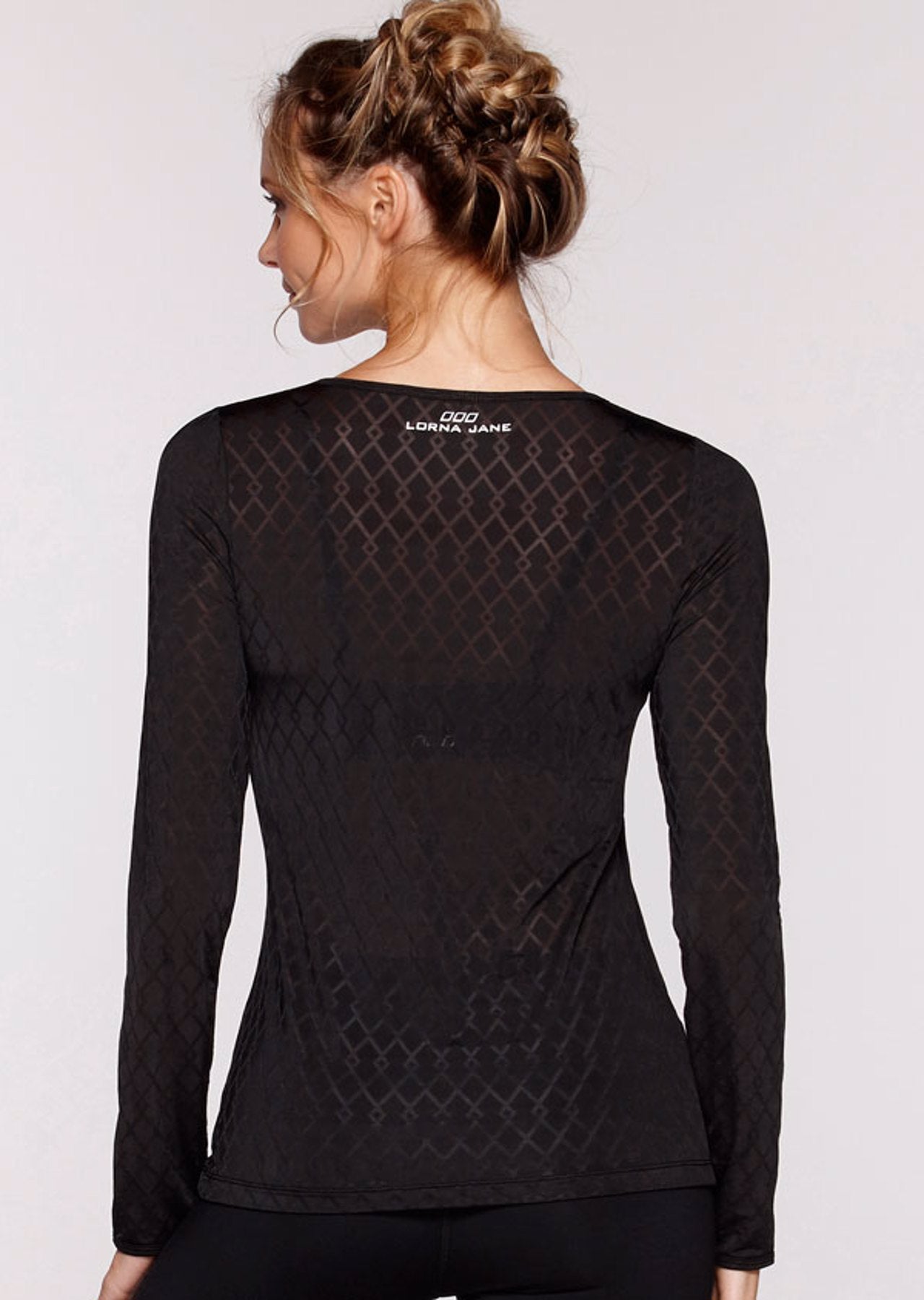 Lorna Jane Dynamic Excel L/Slv Top - Black