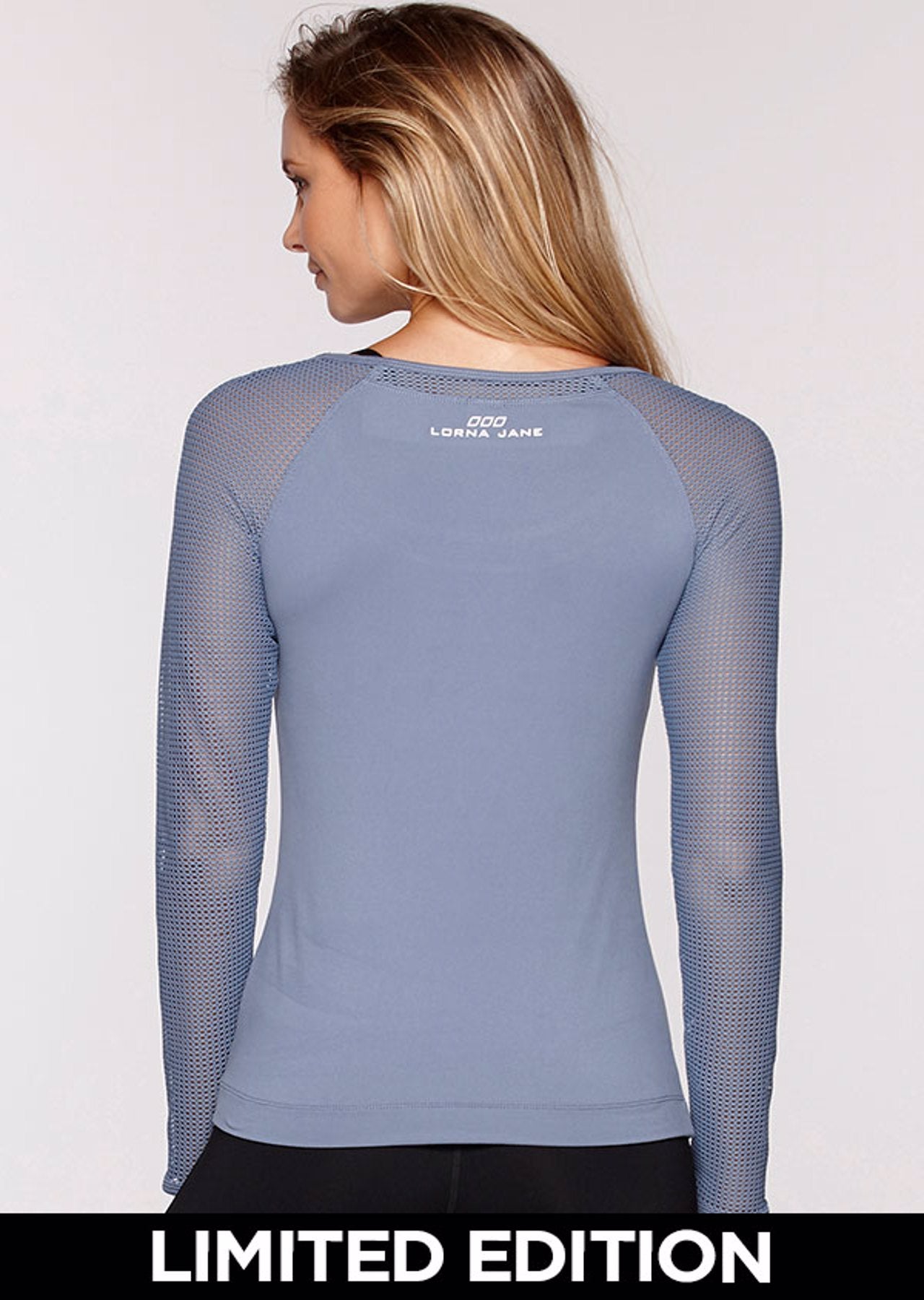 Lorna Jane Dynamo L/Slv Excel Top - Powder Grey