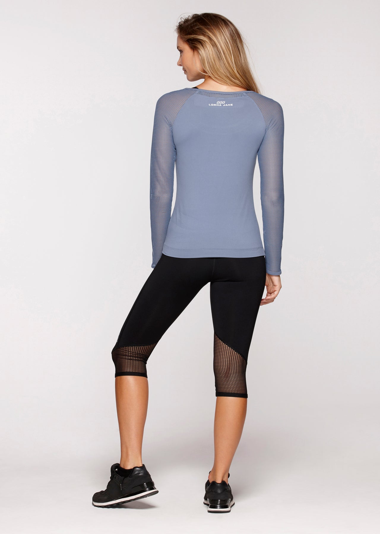 Lorna Jane Dynamo L/Slv Excel Top - Powder Grey