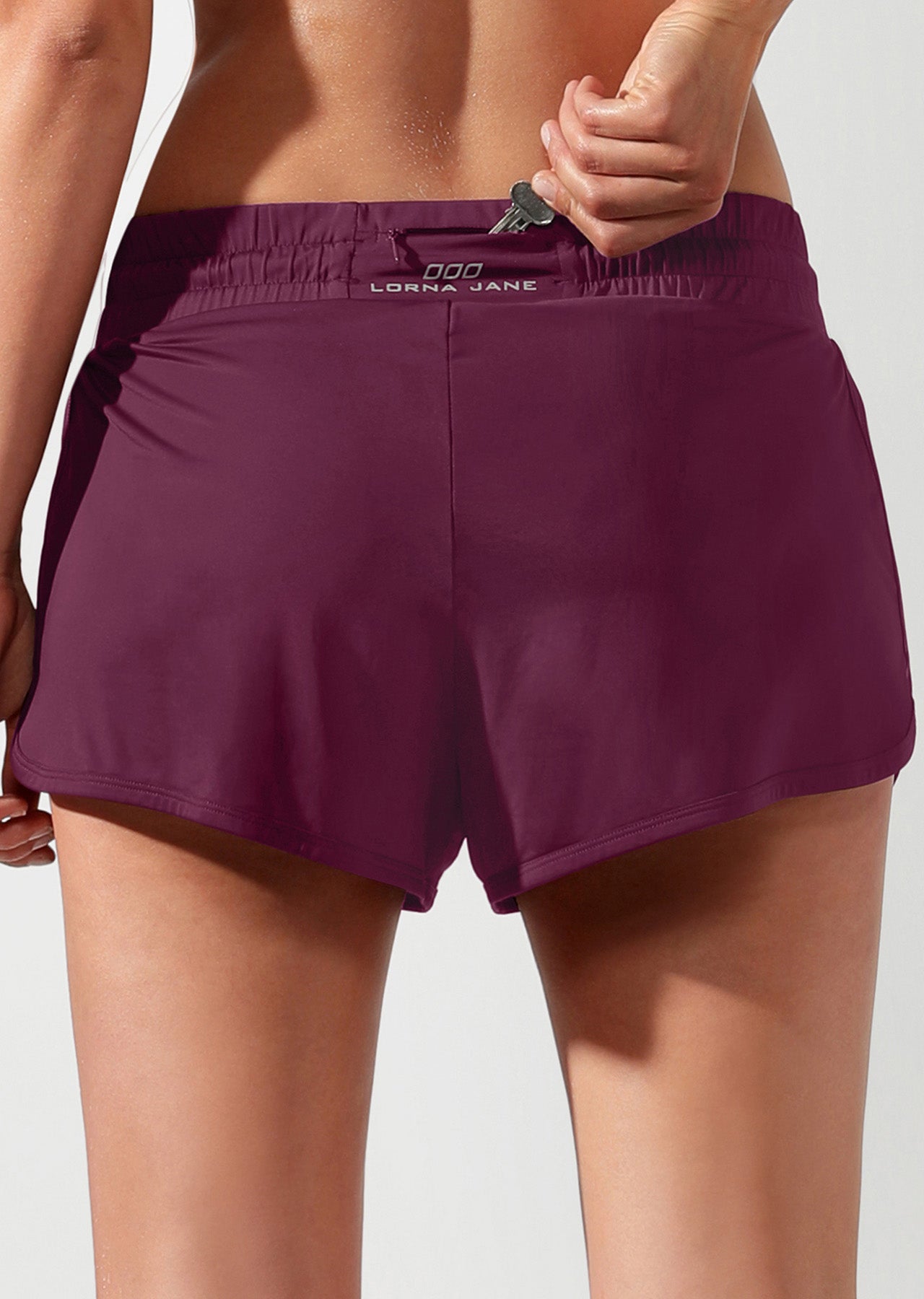 Lorna Jane Easy Breezy Light Weight Run Shorts - Pinot