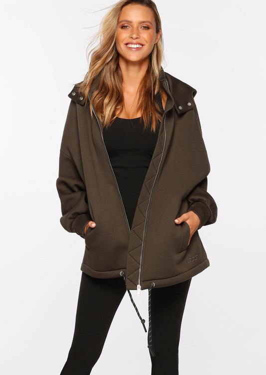 Lorna Jane Easy Oversized Parka - Oil